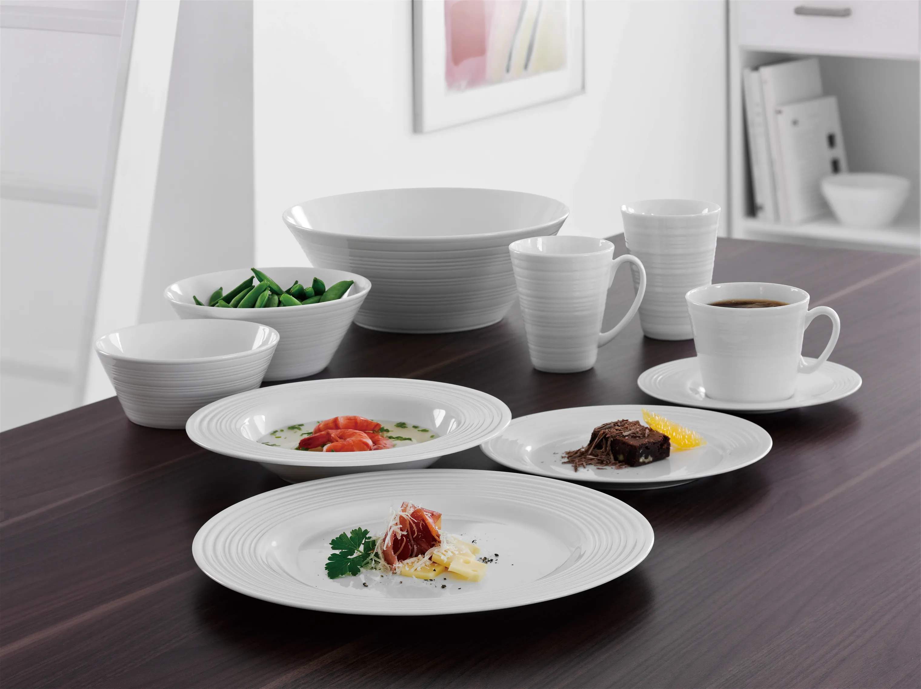 Aida Serveringsskåle Passion Skål i Creme Hvid, 2