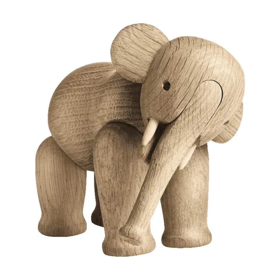 Elefant - Mini, egetræ, large