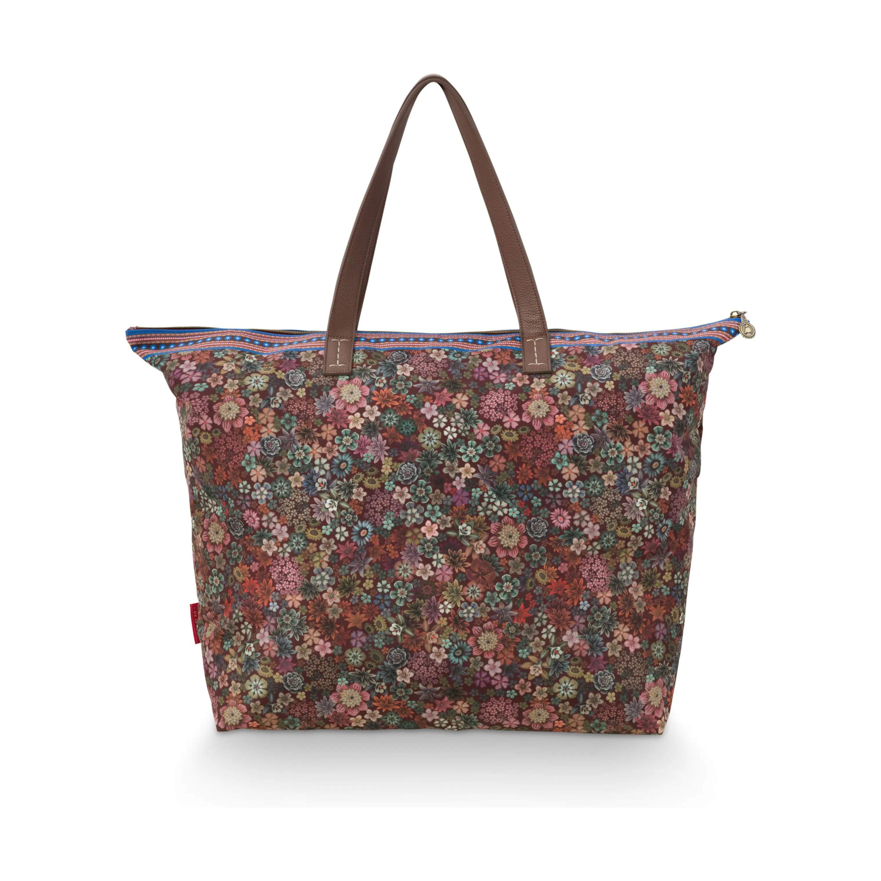 Tutti Tote Bag, fiori pink, large