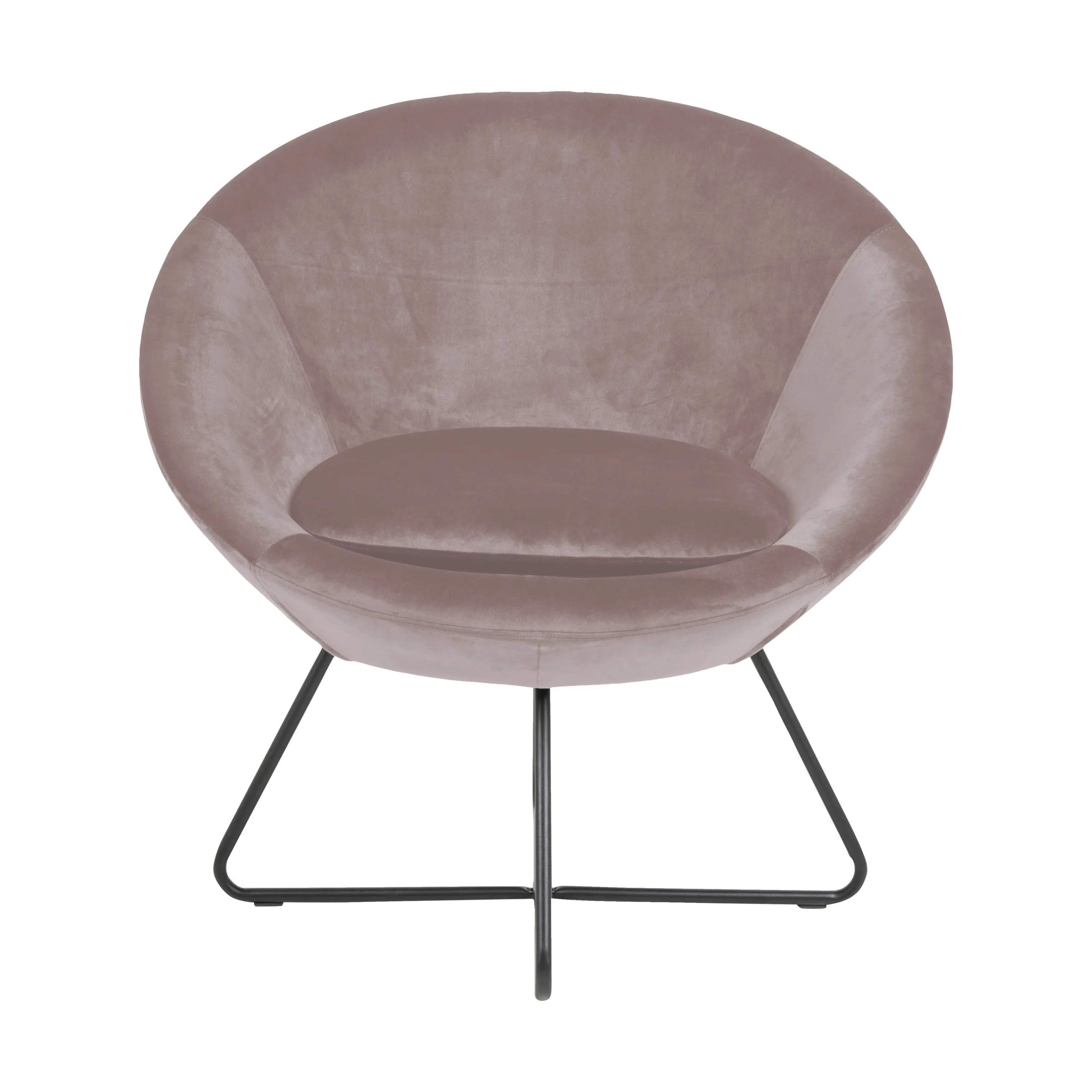 Center Loungestol, dusty rosa, large