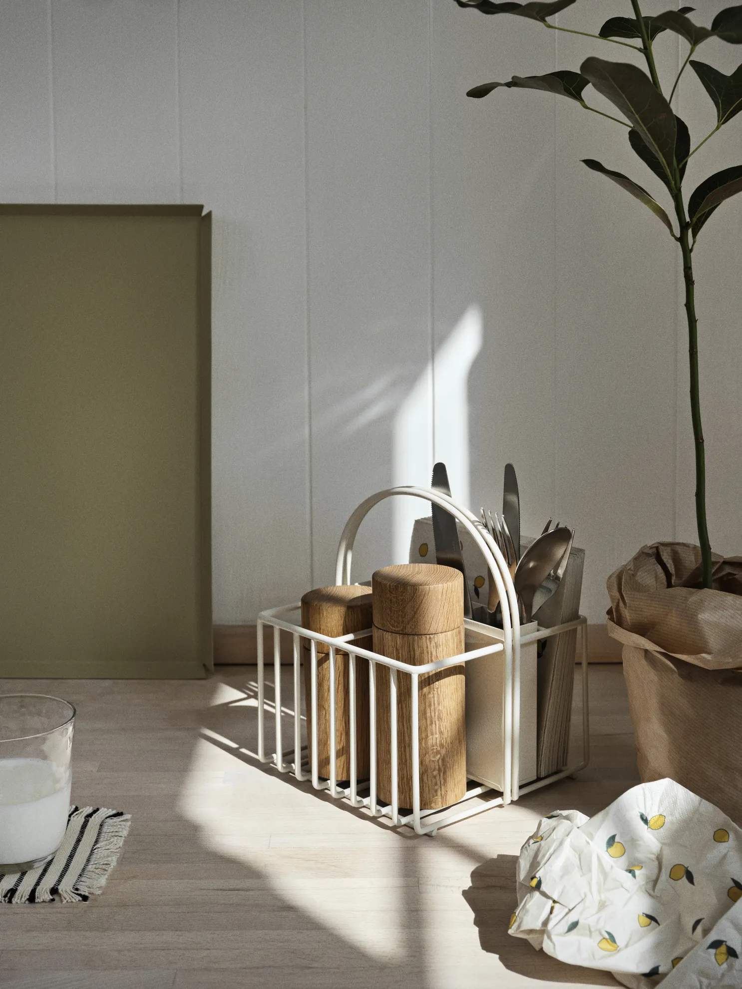 Broste Copenhagen Servietringe og -holdere Vietta Servietholder i Rainy Day Grey, 2