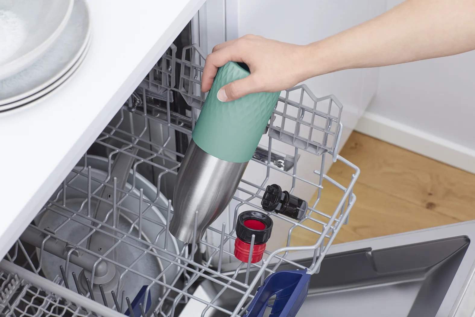 Tefal Termoflasker Bludrop Sleeve Termoflaske i Stål / Grøn, 3