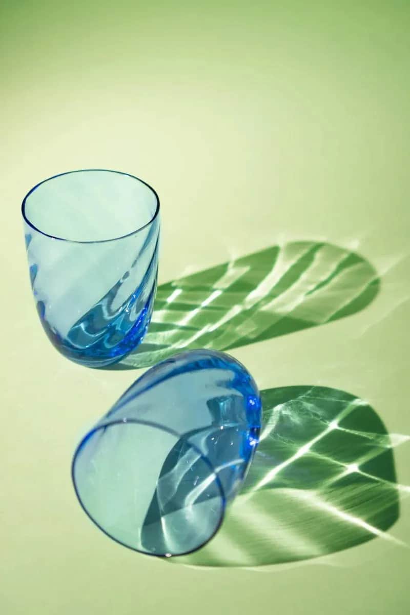 Anna von Lipa Vandglas Swirl Vandglas i Light blue, 4