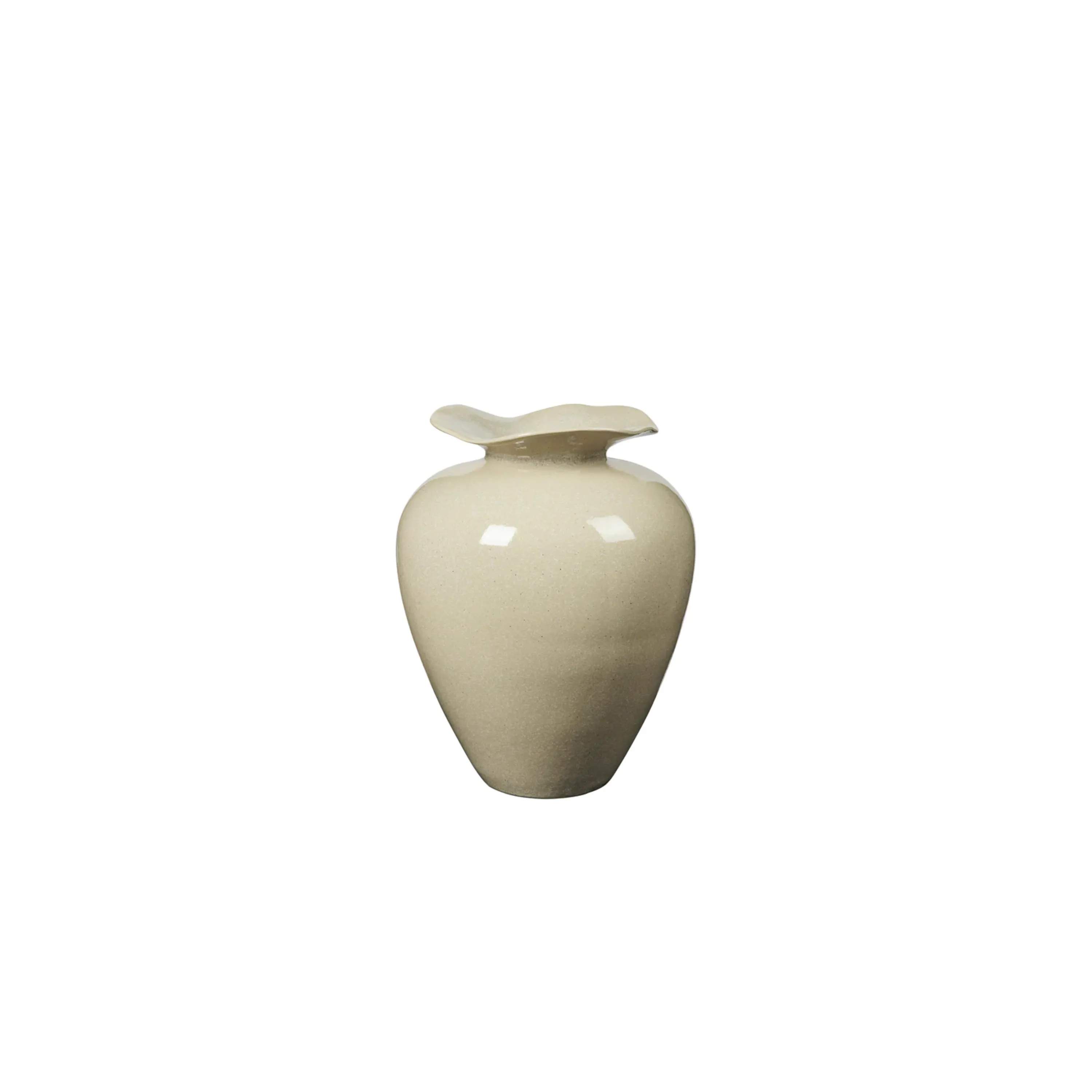 Broste Copenhagen Vaser Florentina Vase i Beige, H44 x Ø33 cm, 1