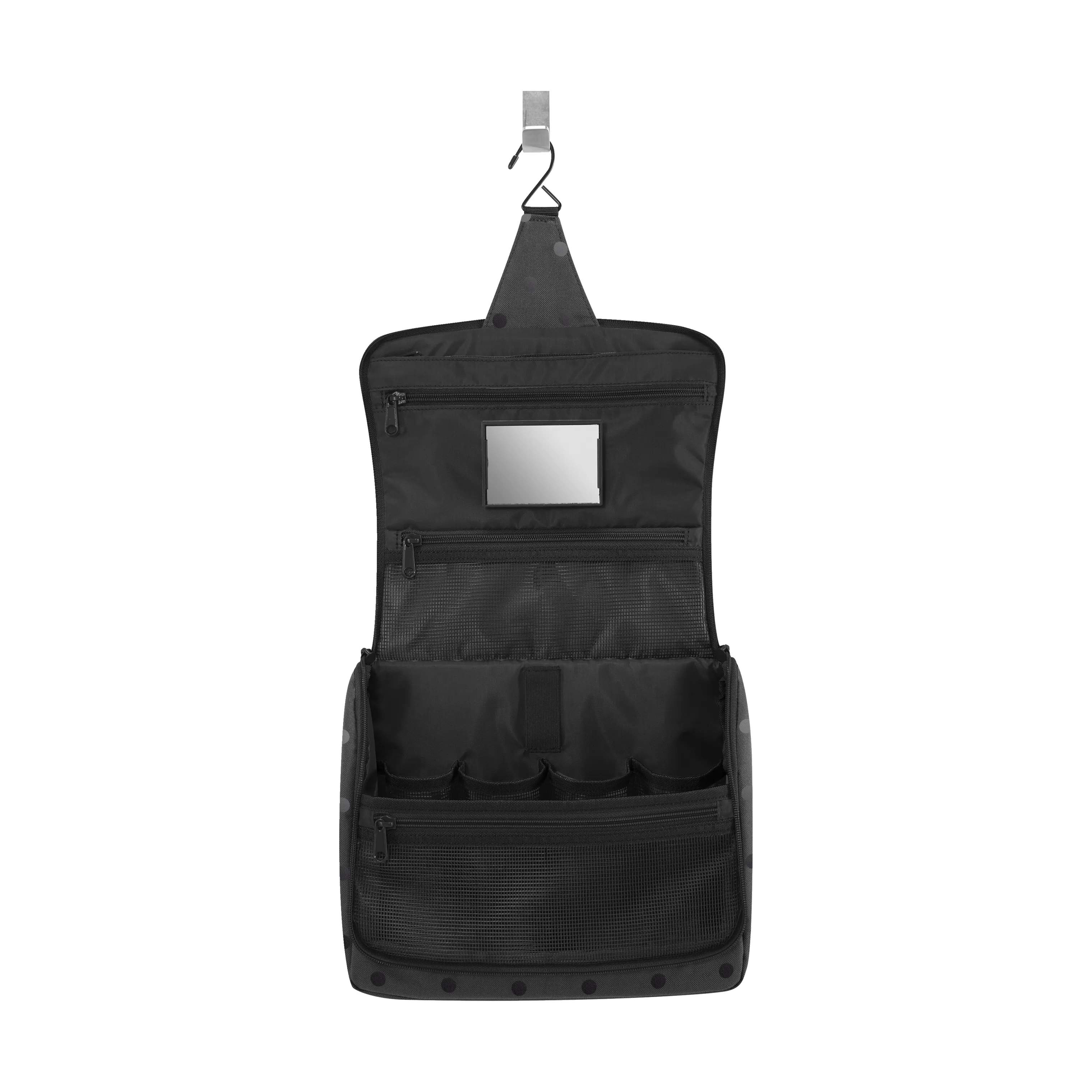 Reisenthel Toilettasker Toiletbag Toilettaske - XL i Sort med prikker, 4
