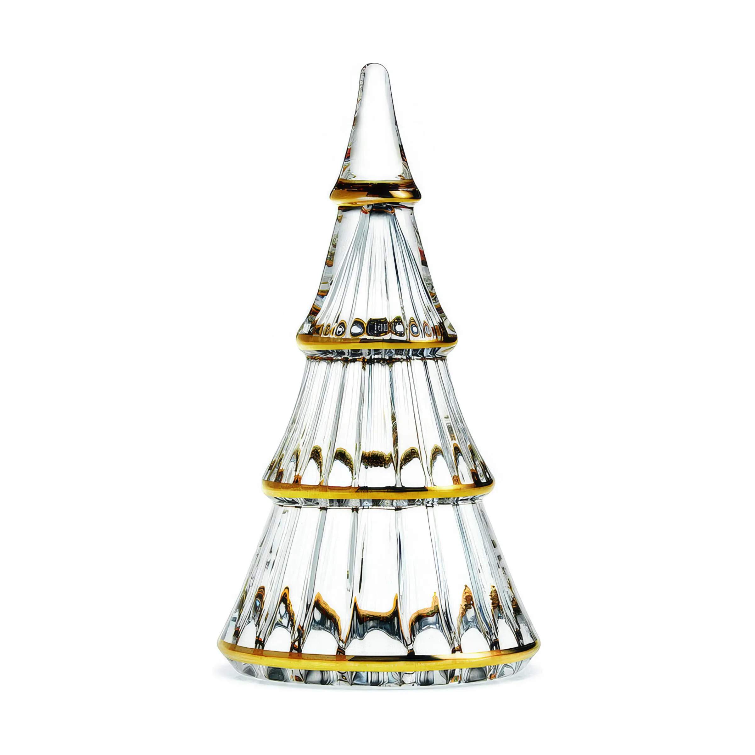 Holmegaard Julefigurer Fairytales Juletræ i Klar/guld, 19 cm, 1