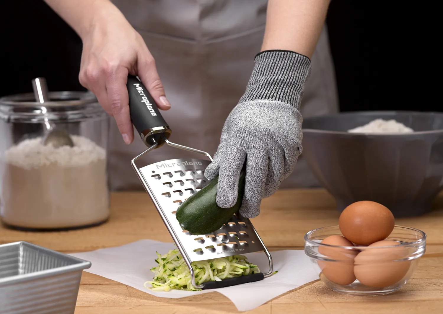 Microplane Rivejern Gourmet Rivejern XL i Stål/Sort, 3