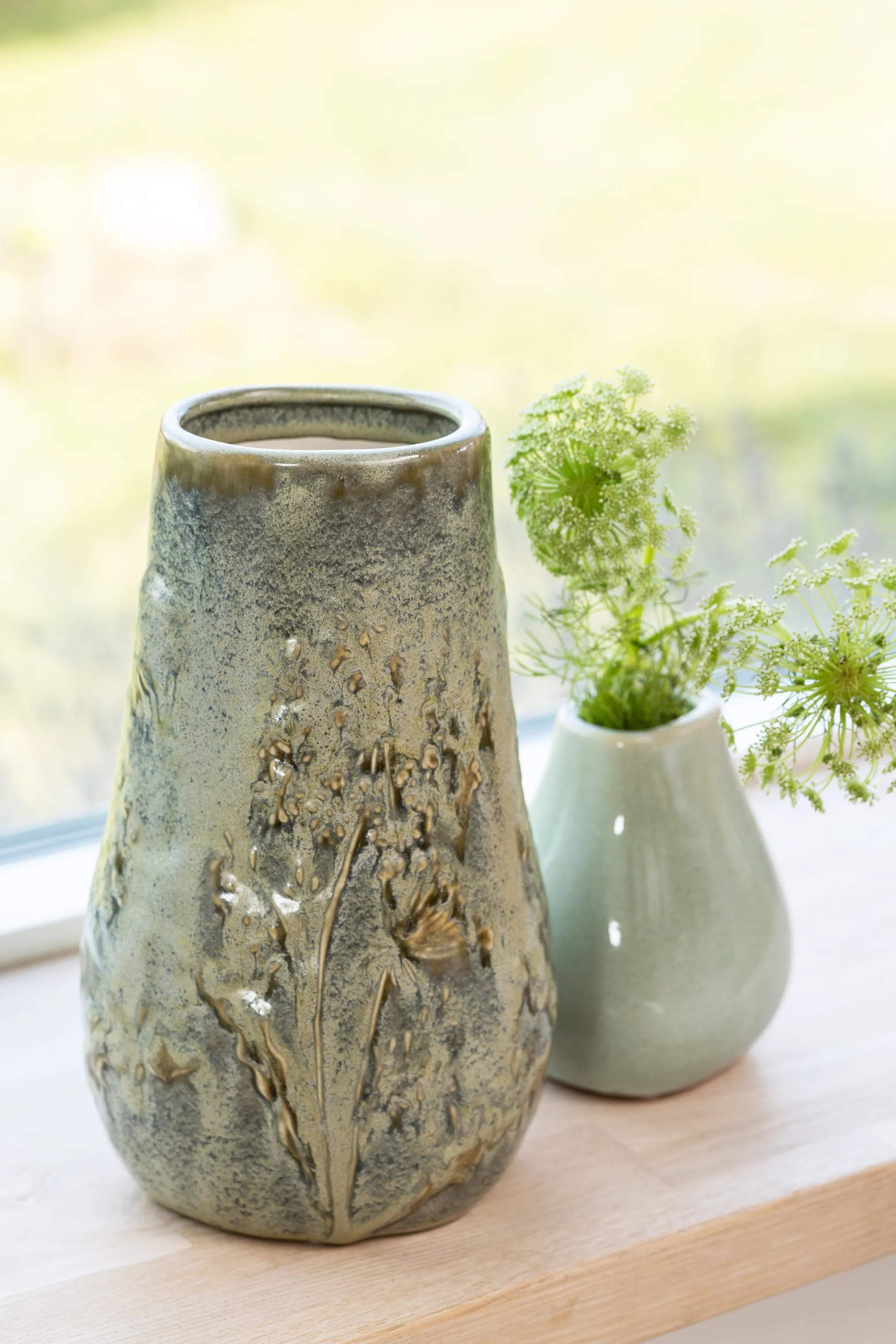 CASA Living Vaser Vase i Grøn, 3