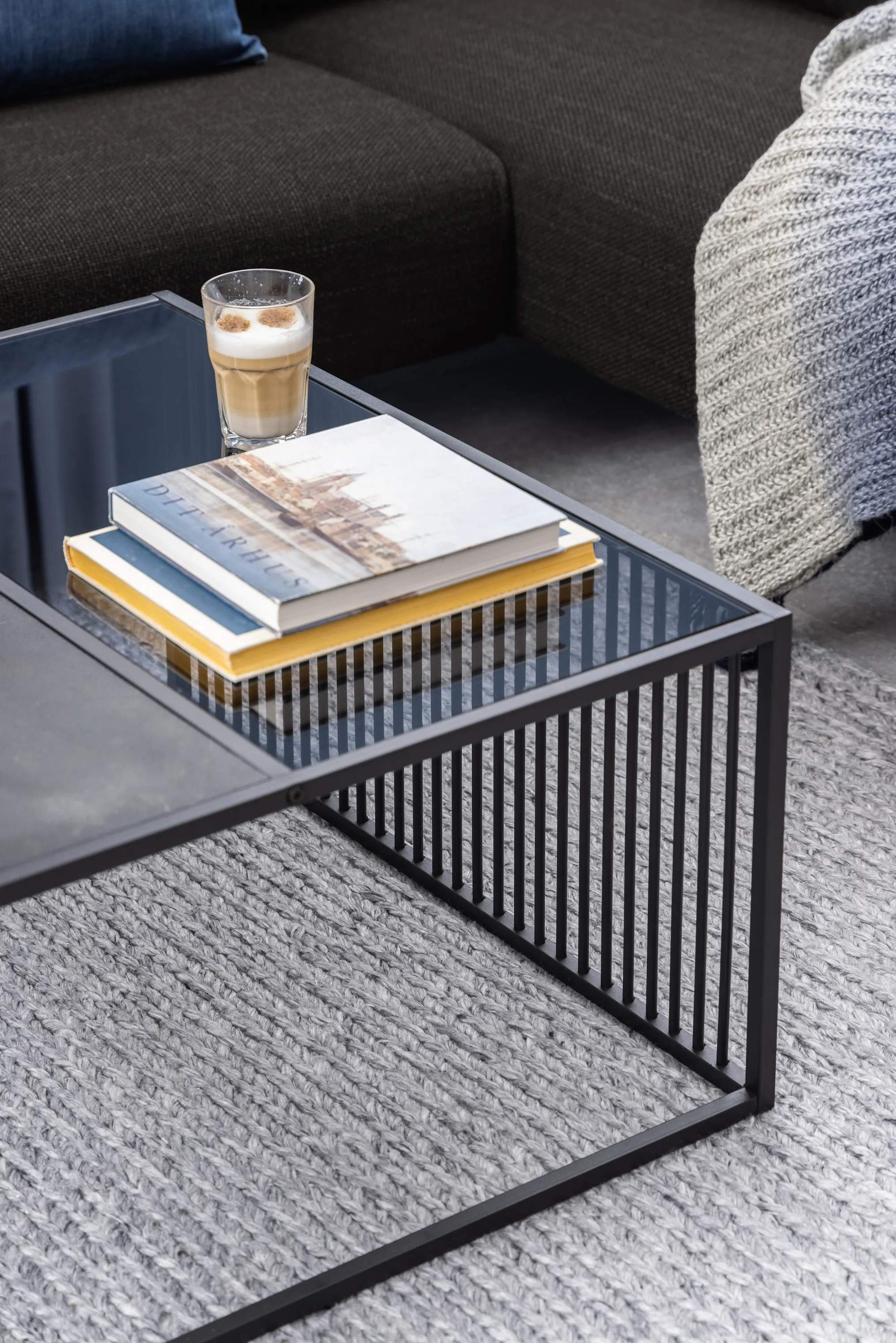 CASA Living Sofaborde Strington Sofabord i Sort marmor Izmir/mat sort, H40 x B80 x L80 cm, 2