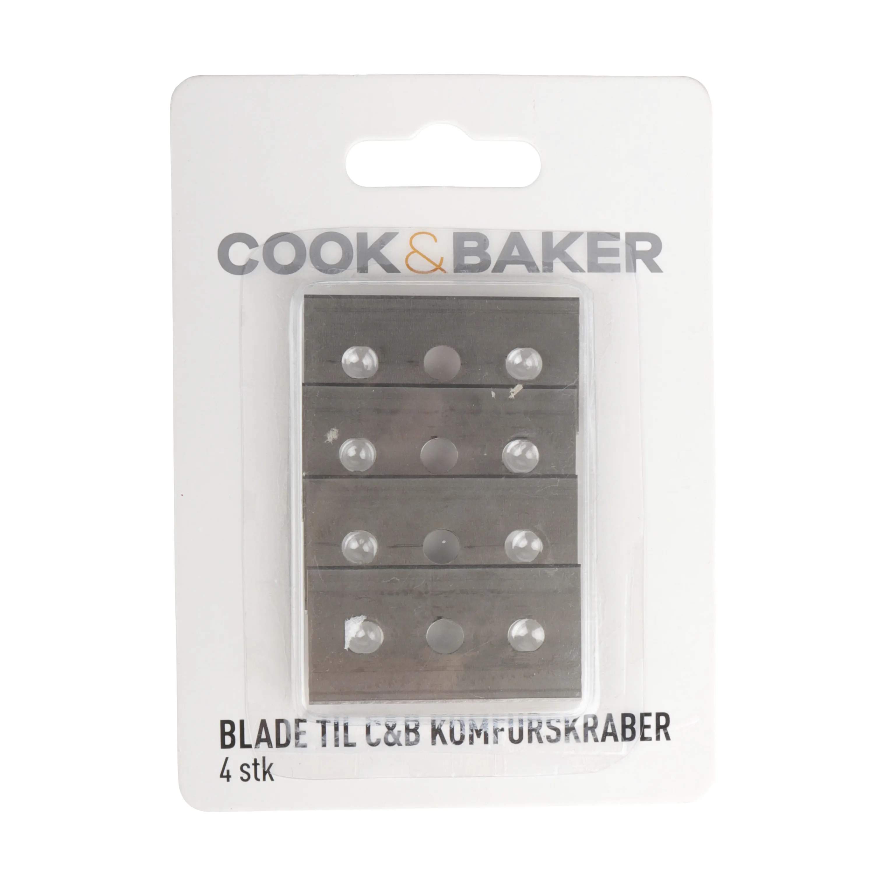 Blade til komfurskraber- 4 stk., stål, large