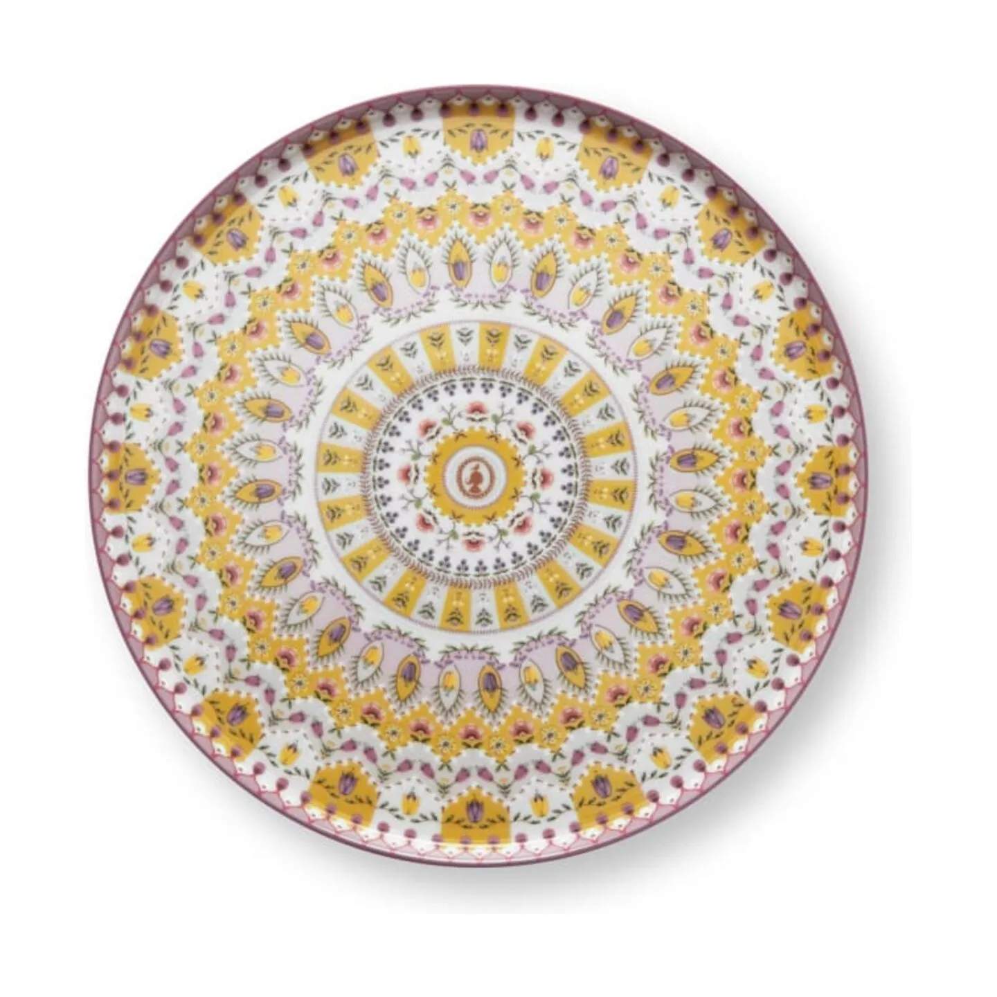 PIP Studio Serveringsfade Lily & Lotus Mini kagefad i Yellow, 3
