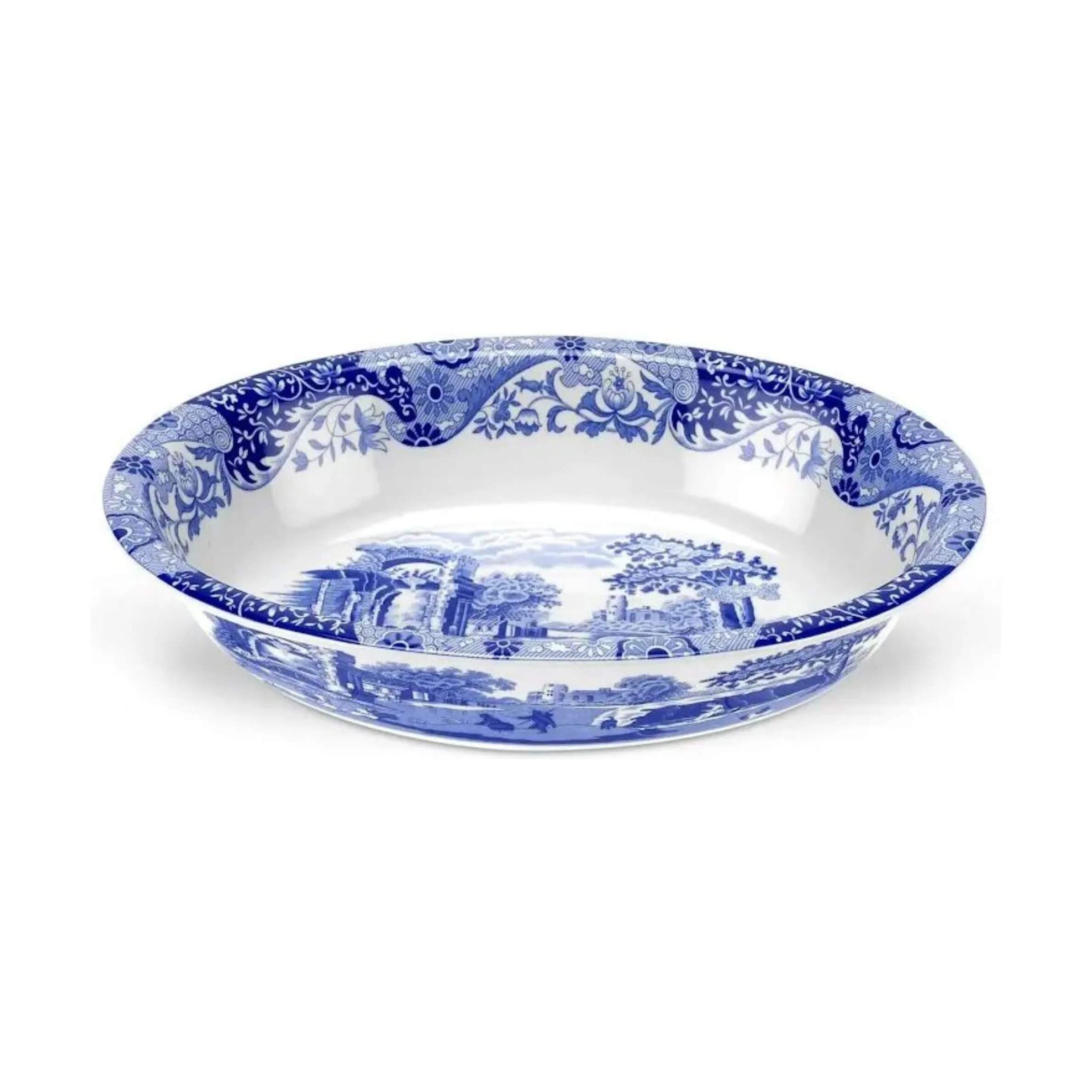 Spode Tærteforme og fade Blue Italian Blue Italien Serveringsform i blå/hvid, 1