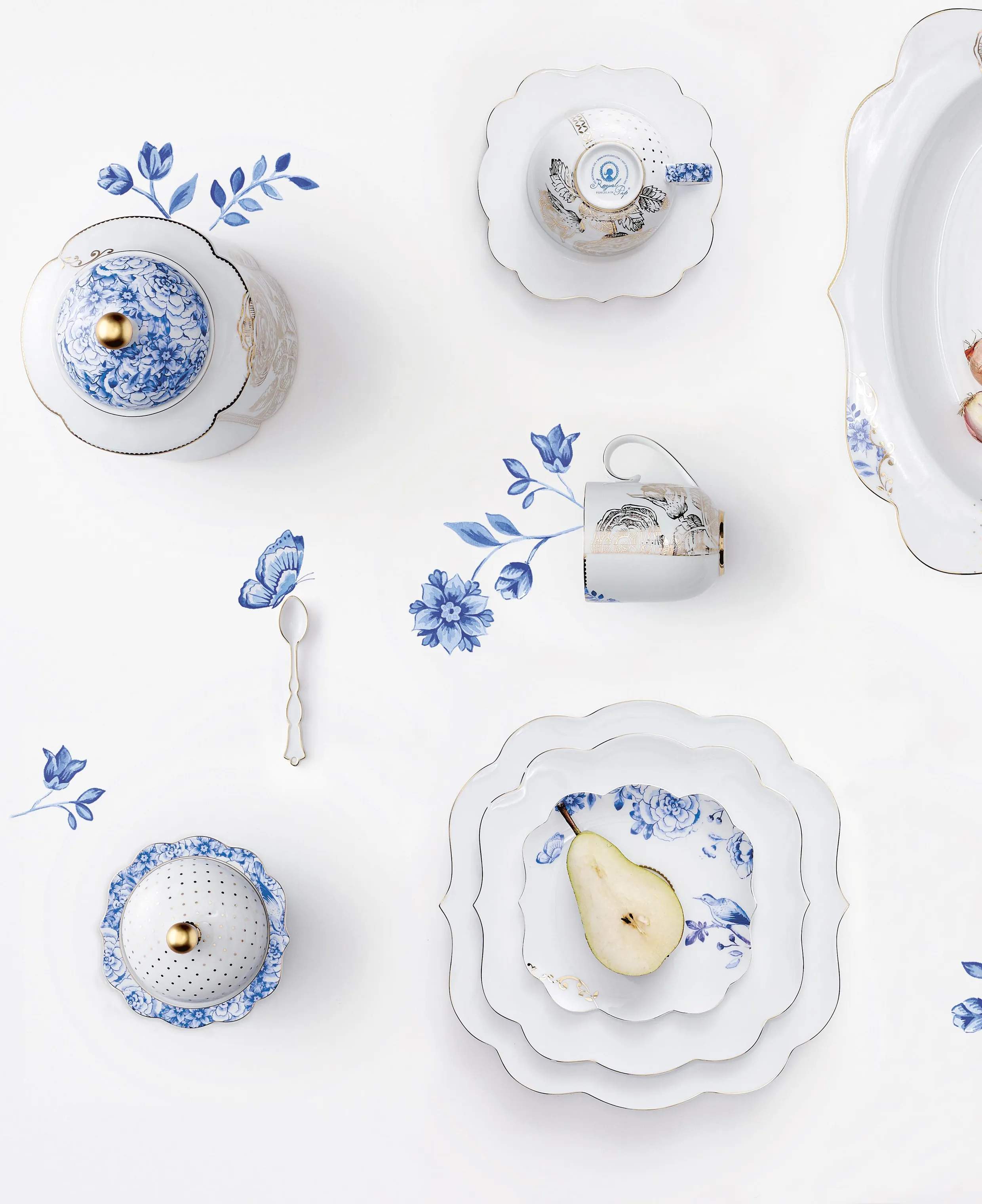 PIP Studio Krus og kopper med hank Royal Winter White Royal White Kop i white, 2