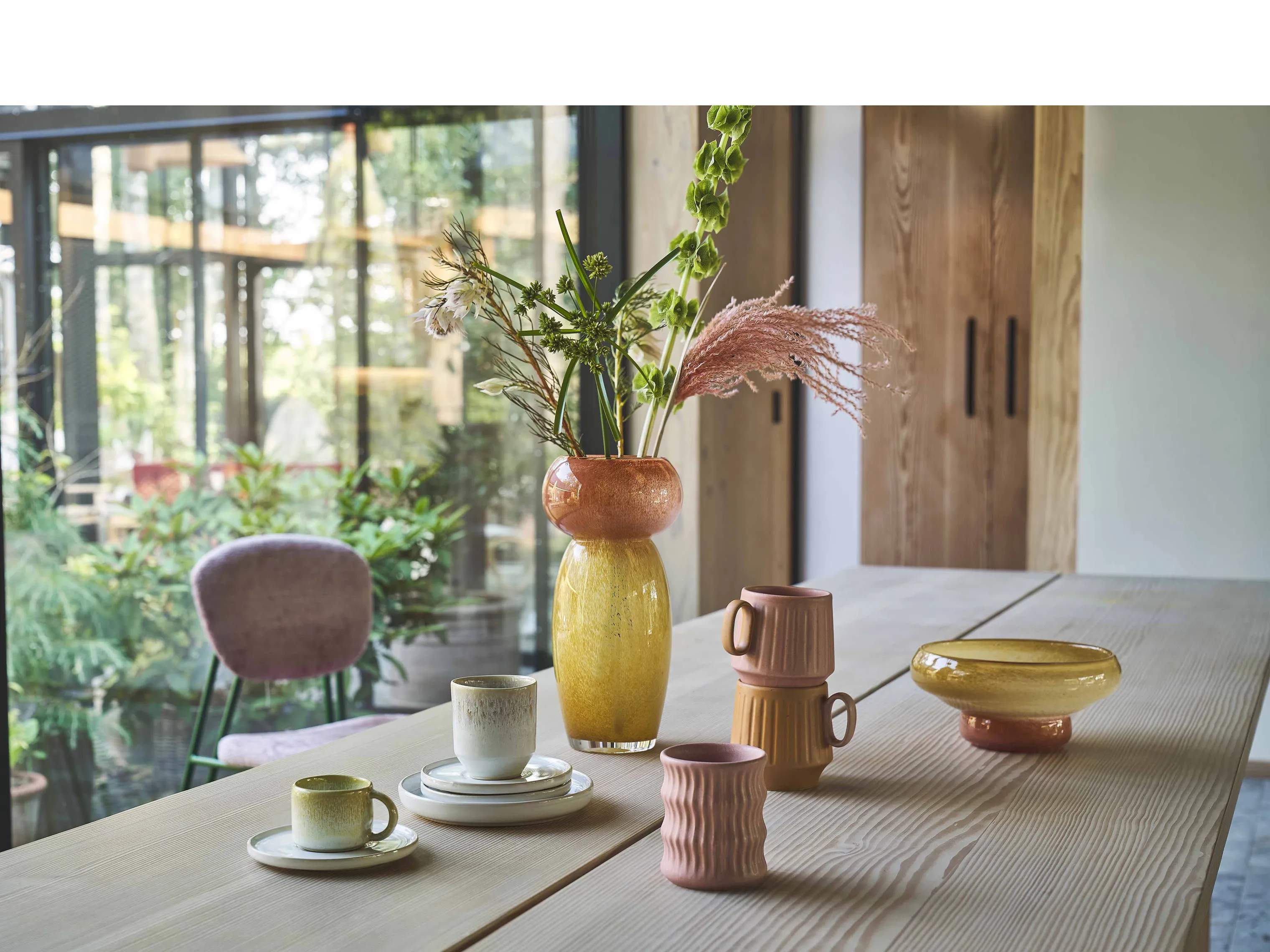 Villa Collection Vaser Styles Vase i Gul/Amber, 2