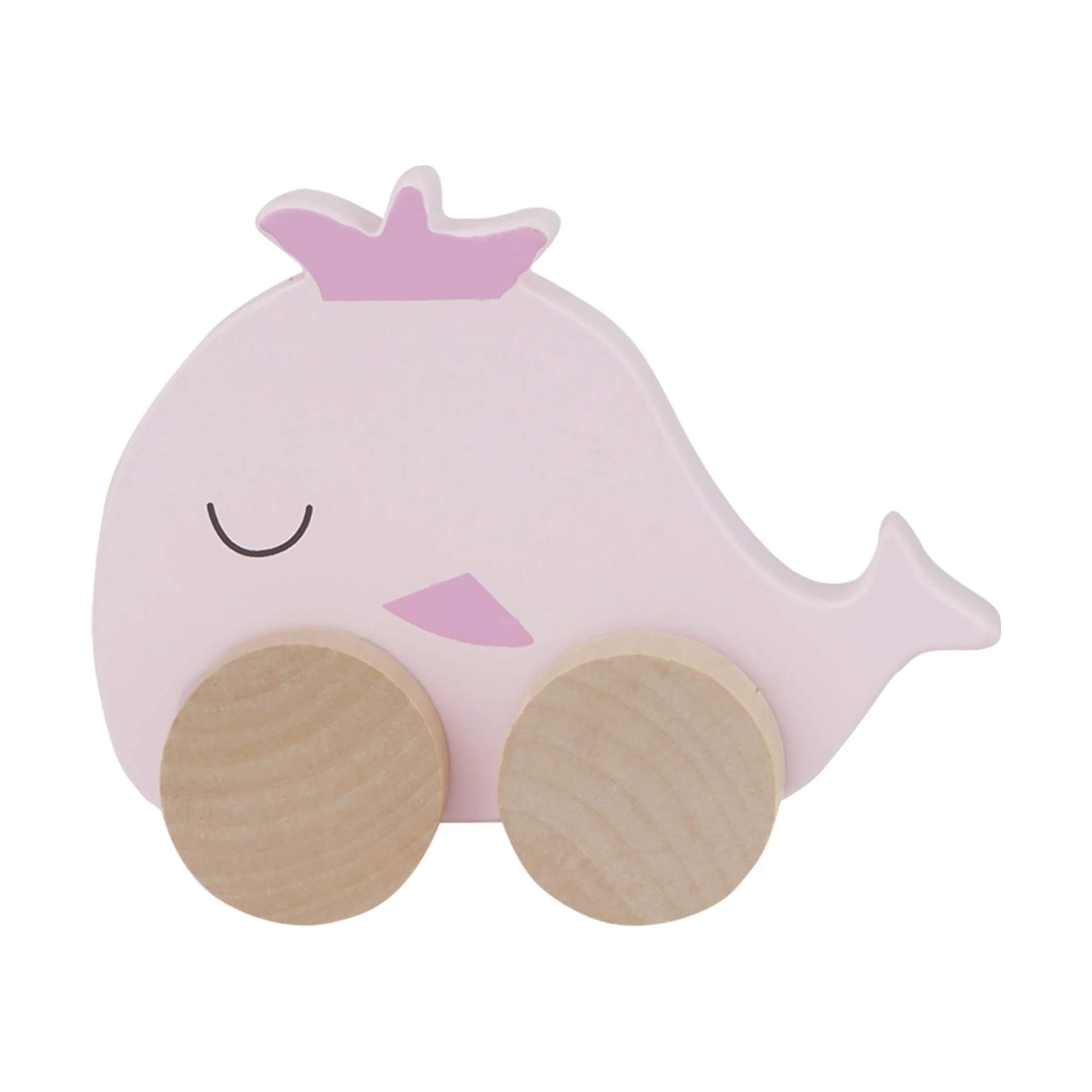 Barbo Toys Til børneværelset Barbo Baby Træk Dyr - Hval i Lyserød/natur, 1
