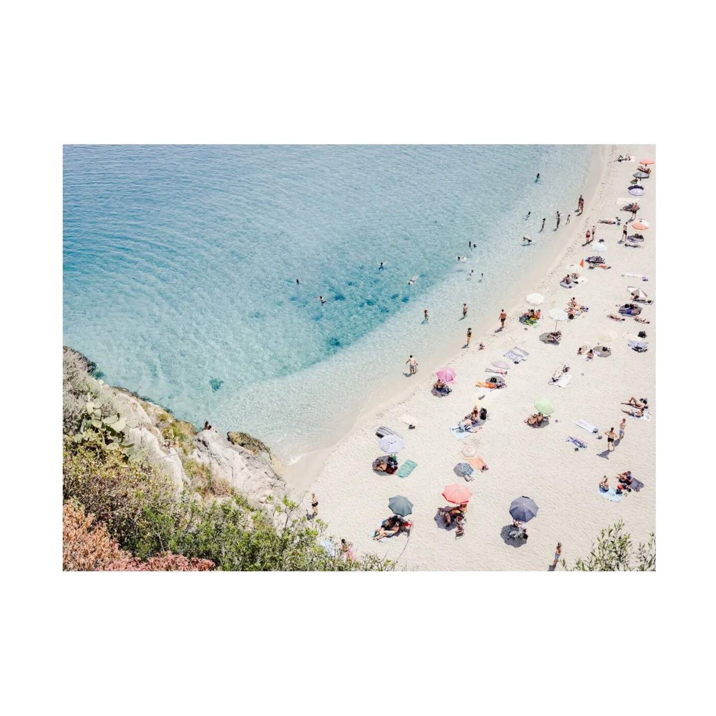 Poster&Frame Plakater Plakat - Tropea beach in Italy i B50 x L70 cm, 1