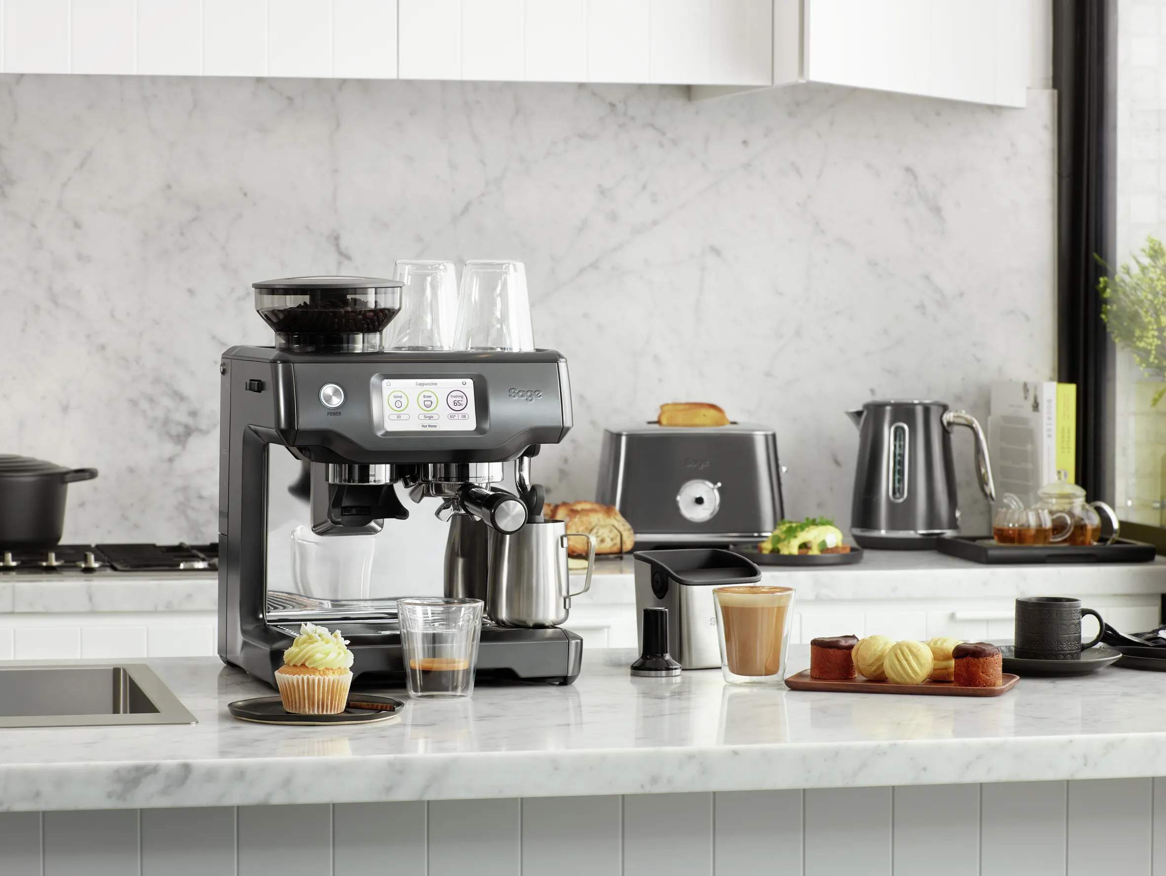 Sage Espressomaskiner BARISTA Touch Espressomaskine 61160170 i Black Steel, 2