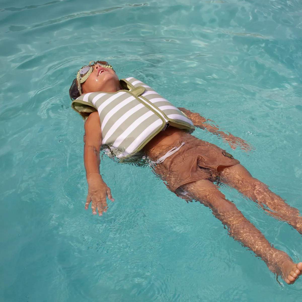 Sunnylife Badeudstyr Svømmevest - The Wild i Grøn, 3-6 år, 5