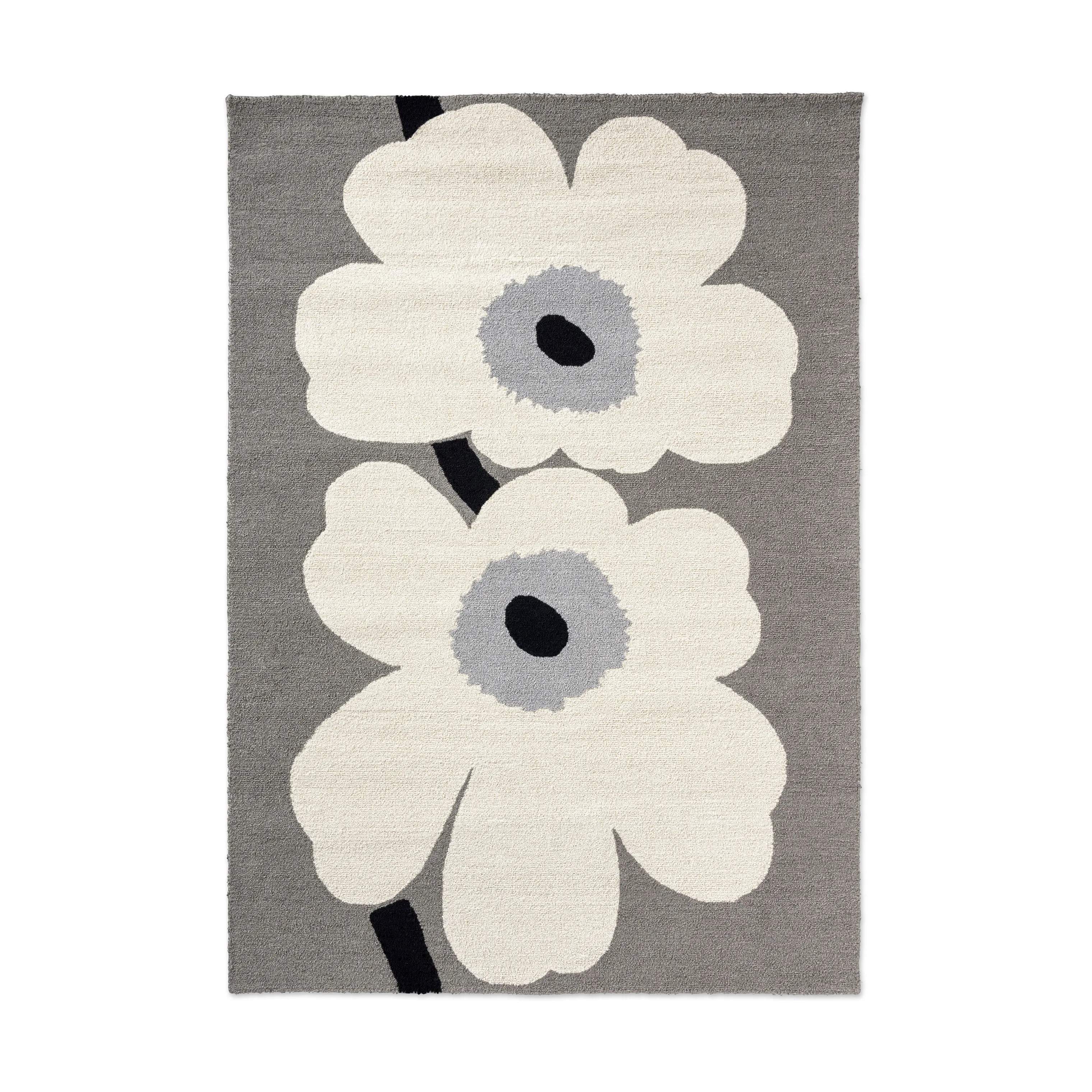 Marimekko by Brink & Campman Gulvtæpper Unikko Udendørsgulvtæppe i Grå, B160 x L230 cm, 1