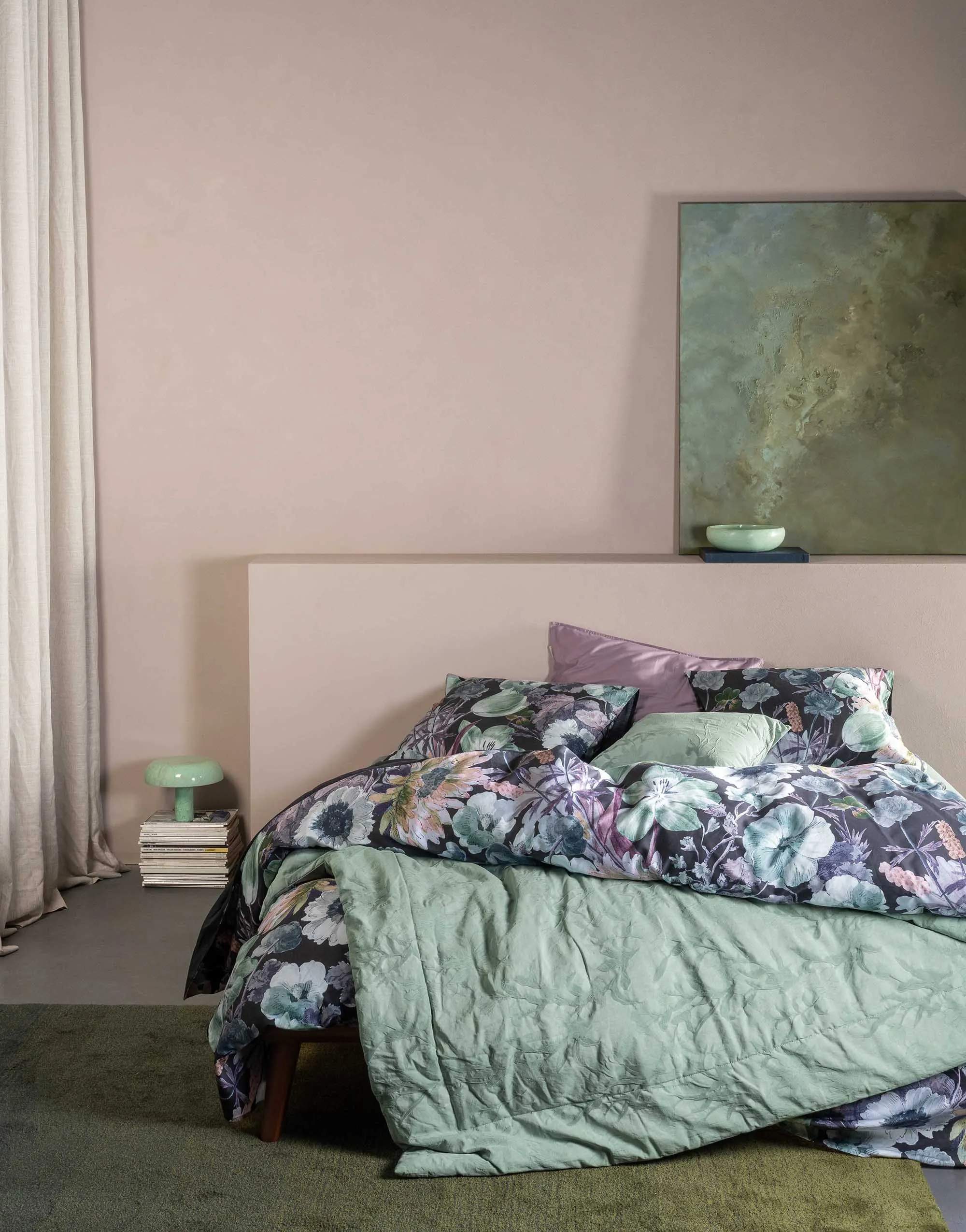 Essenza Sengetæpper Claudine Sengetæppe i Dusty teal, B220 x L265 cm, 2