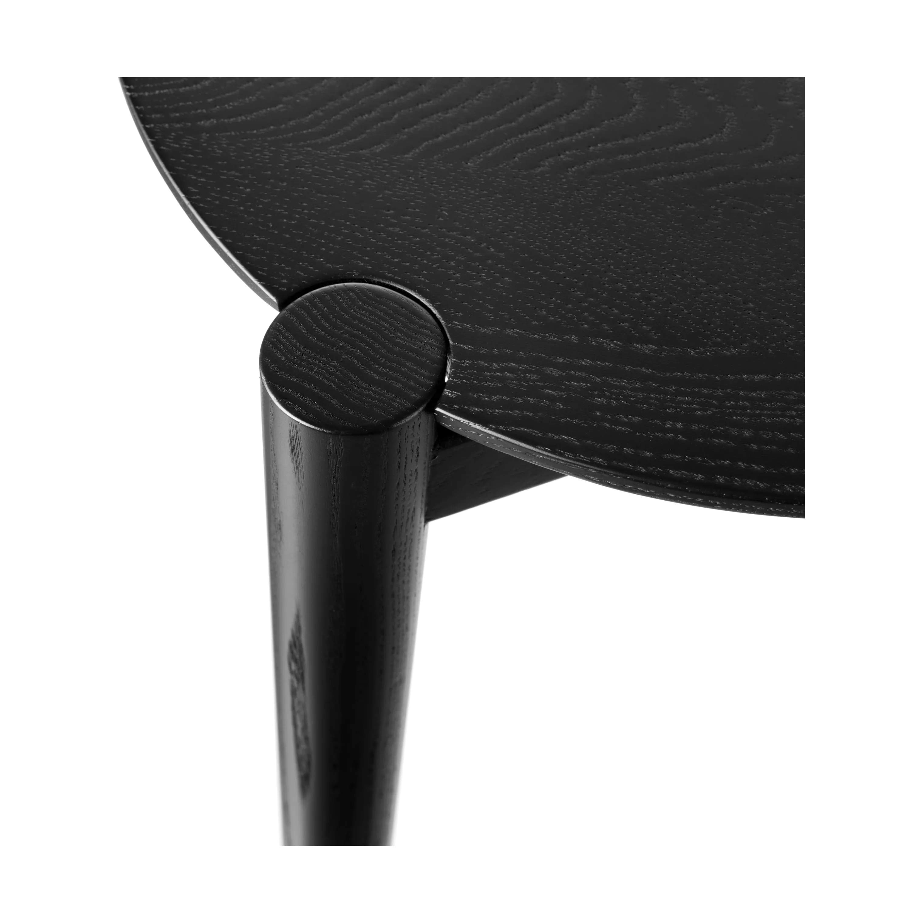 FDB Møbler Sofaborde D102 Sofabord i Jet Black (RAL 9005), 55 cm, 3