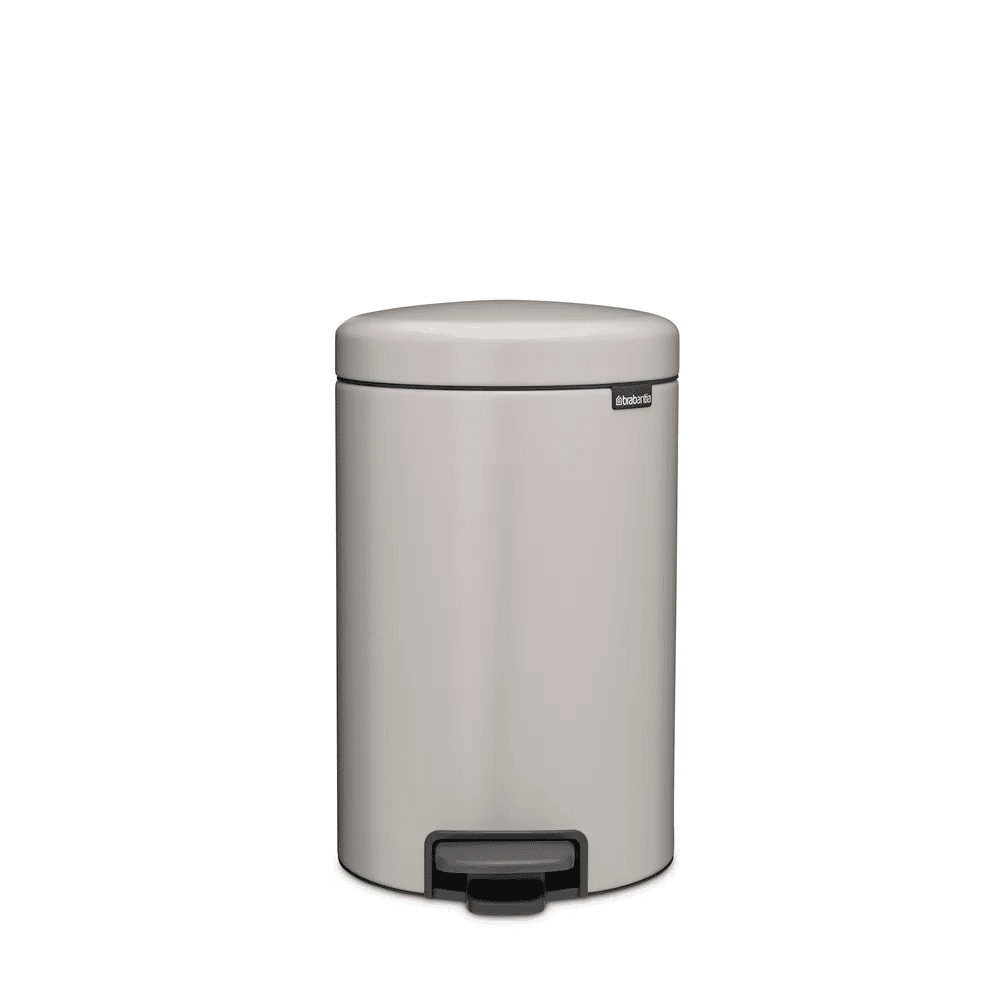 Brabantia Toiletspande NewIcon Pedalspand i Soft Grey, 12 L, 1
