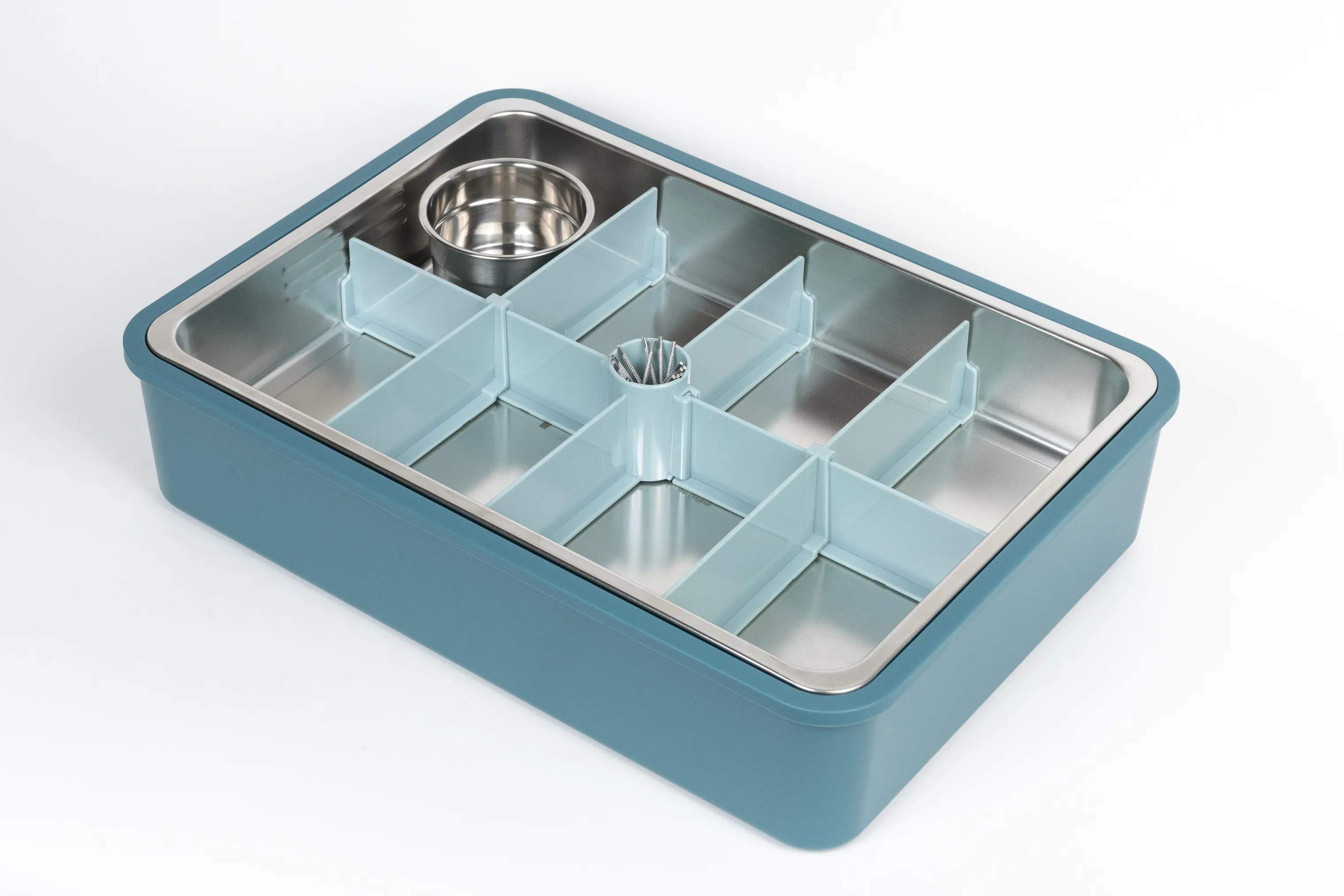 Platterbox Opbevaringsbokse Snack Box Tilbehørssæt - 21 dele i Blågrøn, 6