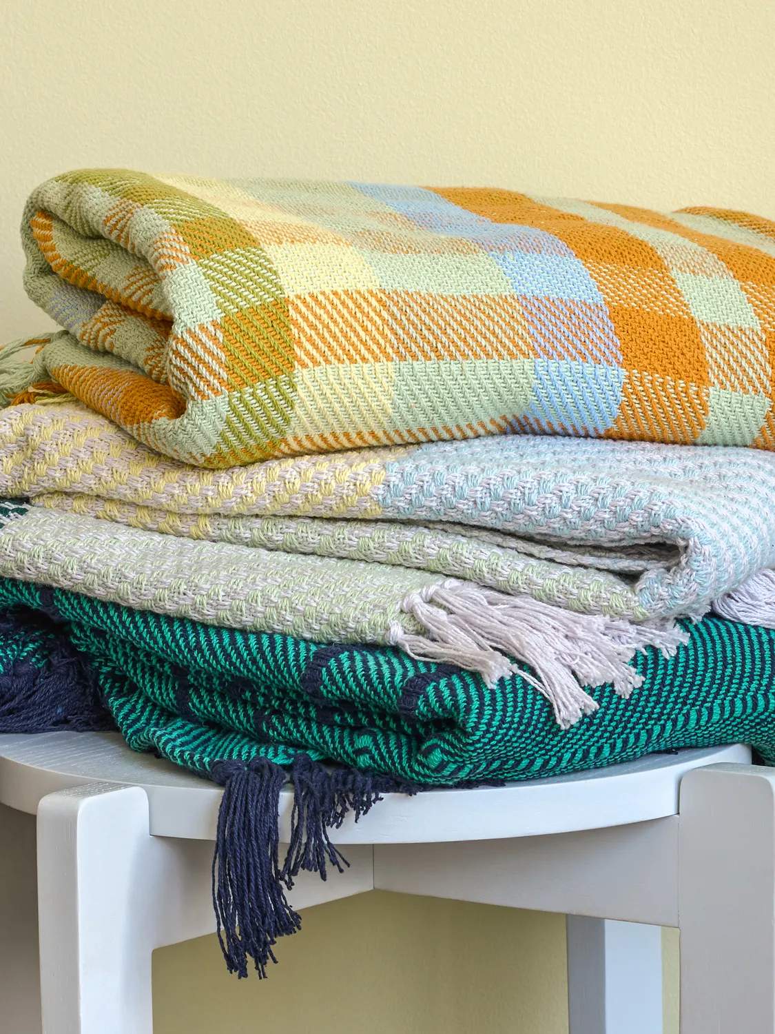 Hübsch Plaider Tarta Plaid i Gul, 2
