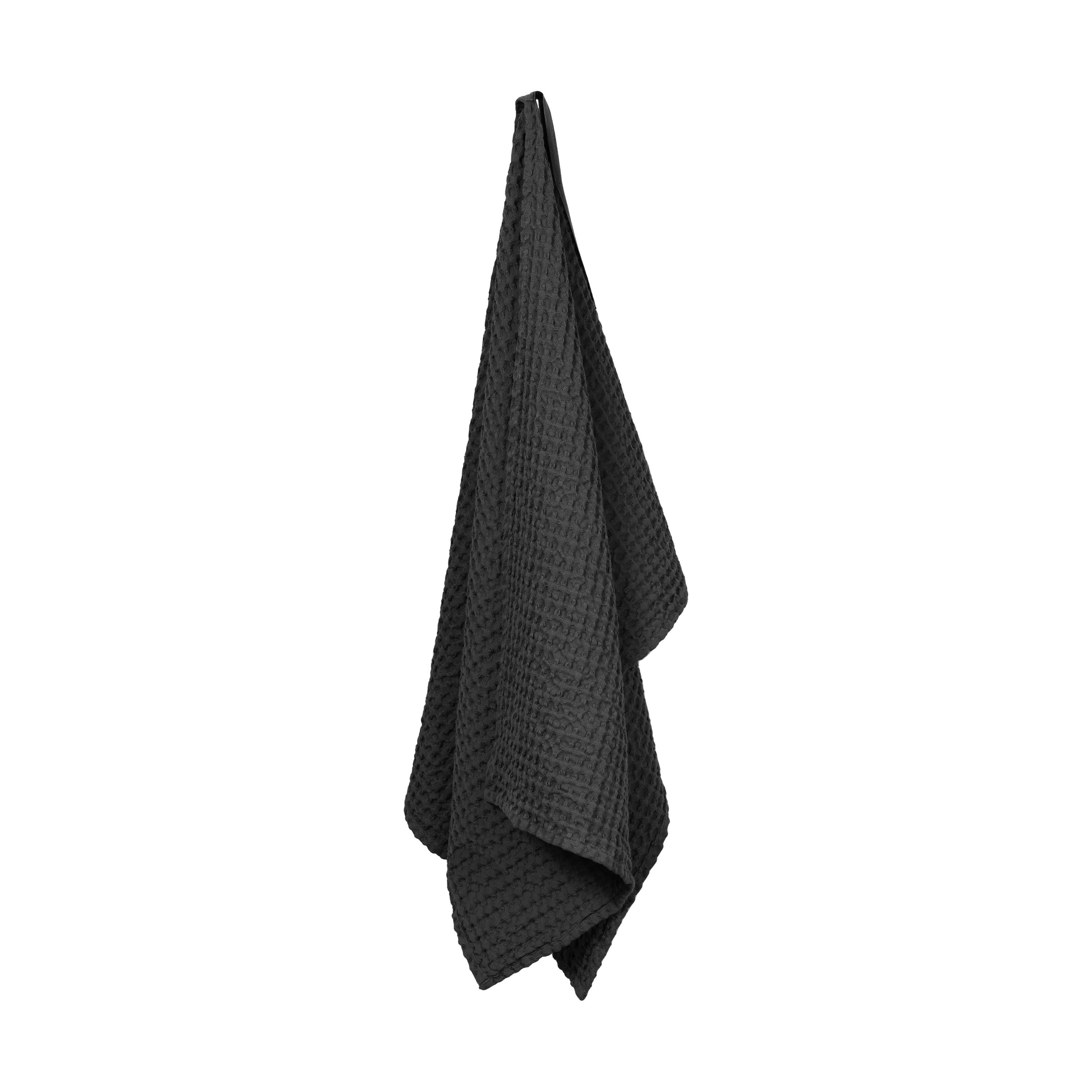 The Organic Company Håndklæder Big Waffle Vaffel Håndklæde i Mørkegrå, B50 x L130 cm, 2