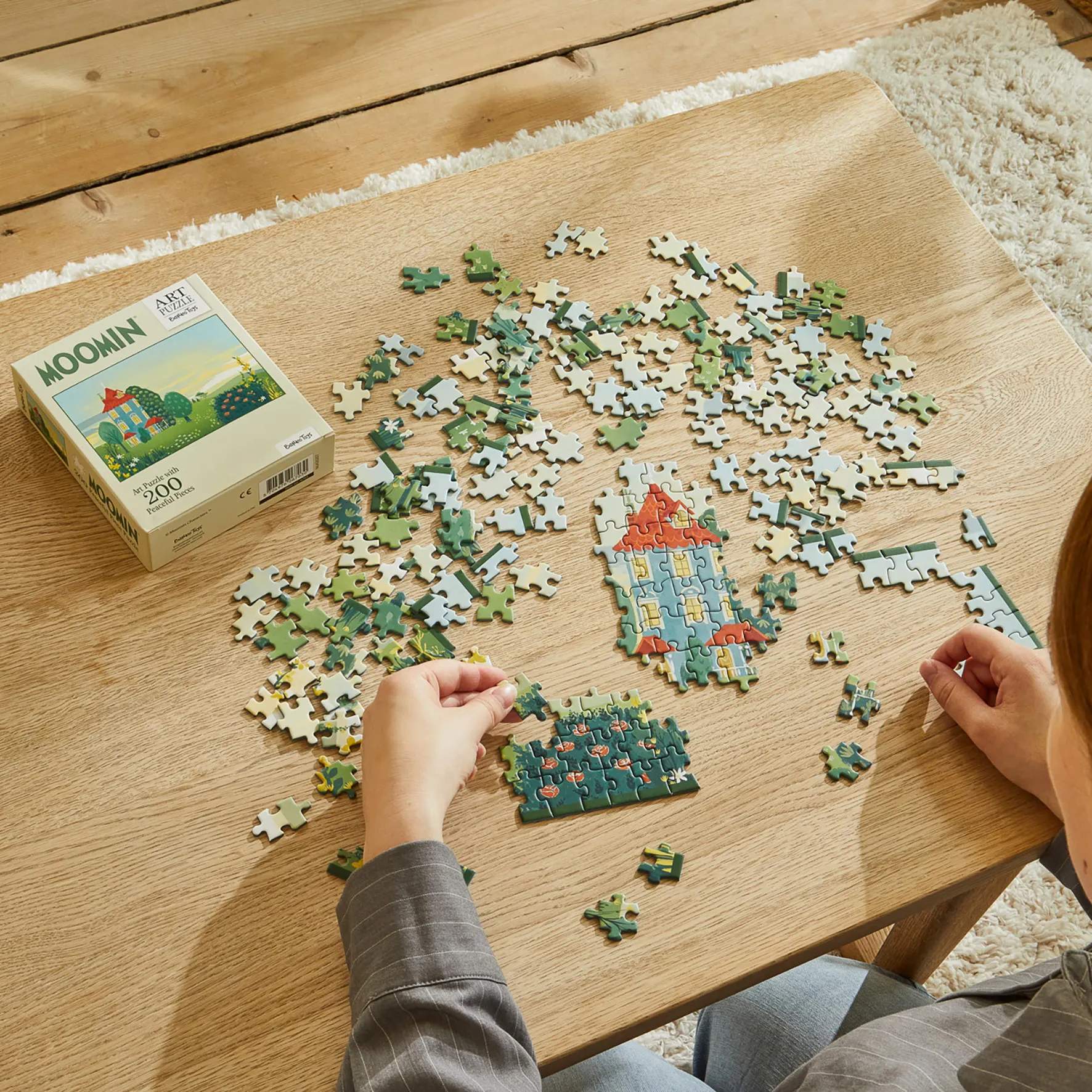 Barbo Toys Spil Mumi Puslespil - Mumihus i Grøn, 2