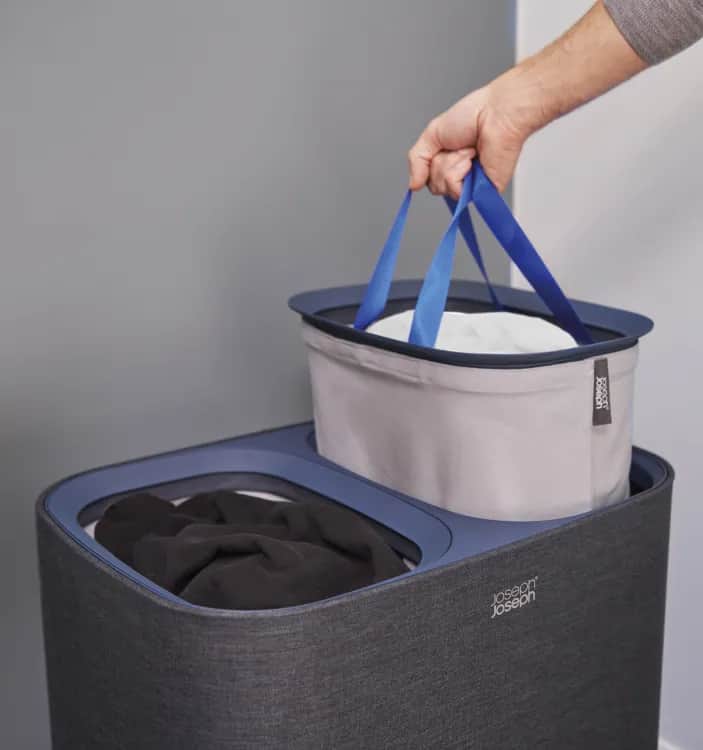 Joseph Joseph Vasketøjskurve Tota II Tota Vasketøjskurv i Navy blue, 90 L, 3