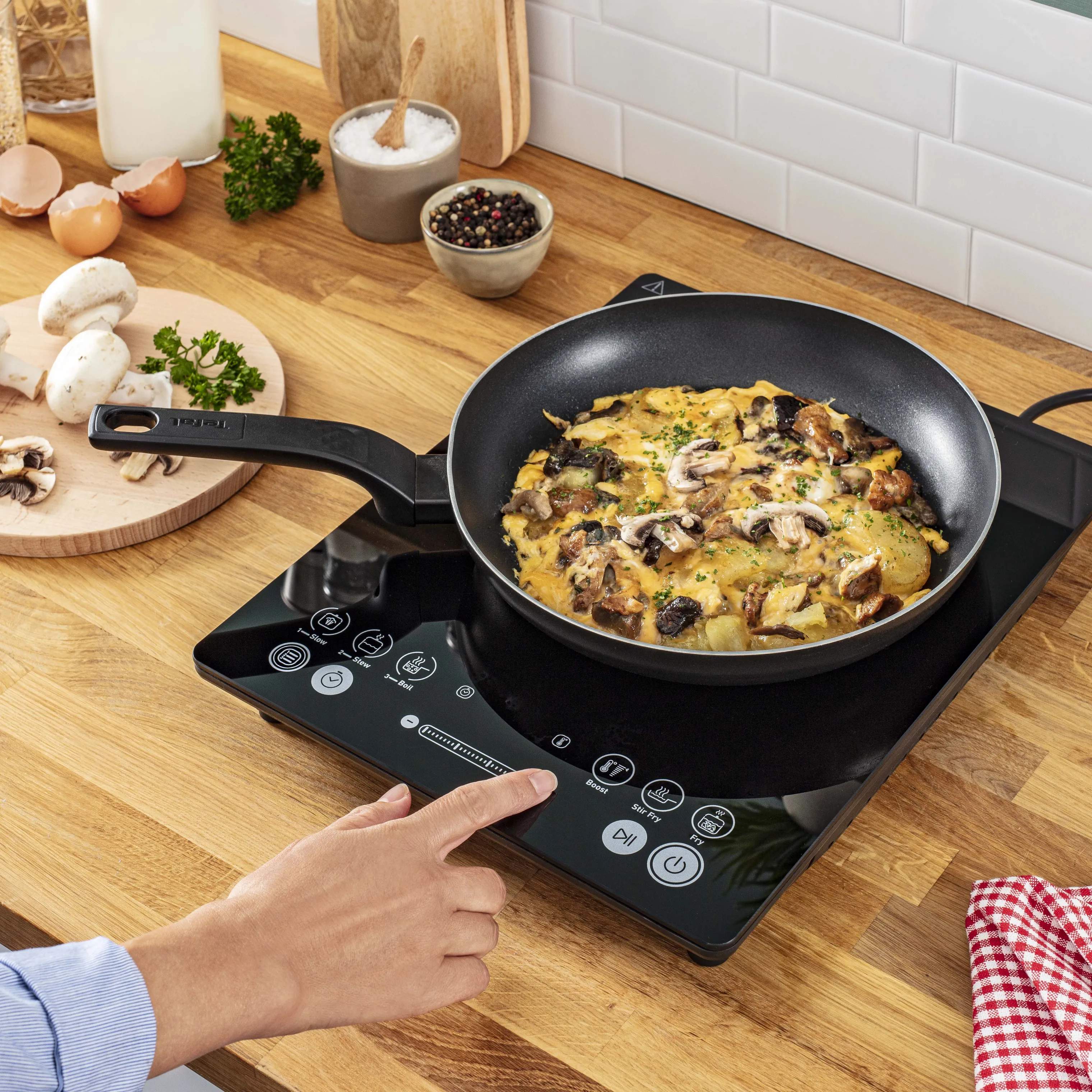 Tefal Kogeplader Slim Induktionskogeplade i Sort, 2