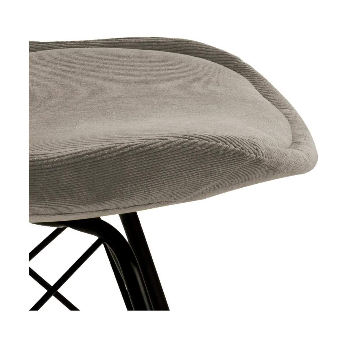 CASA Living Spisebordsstole Eris Spisebordsstol - 2 stk. i mørk beige/sort, 4