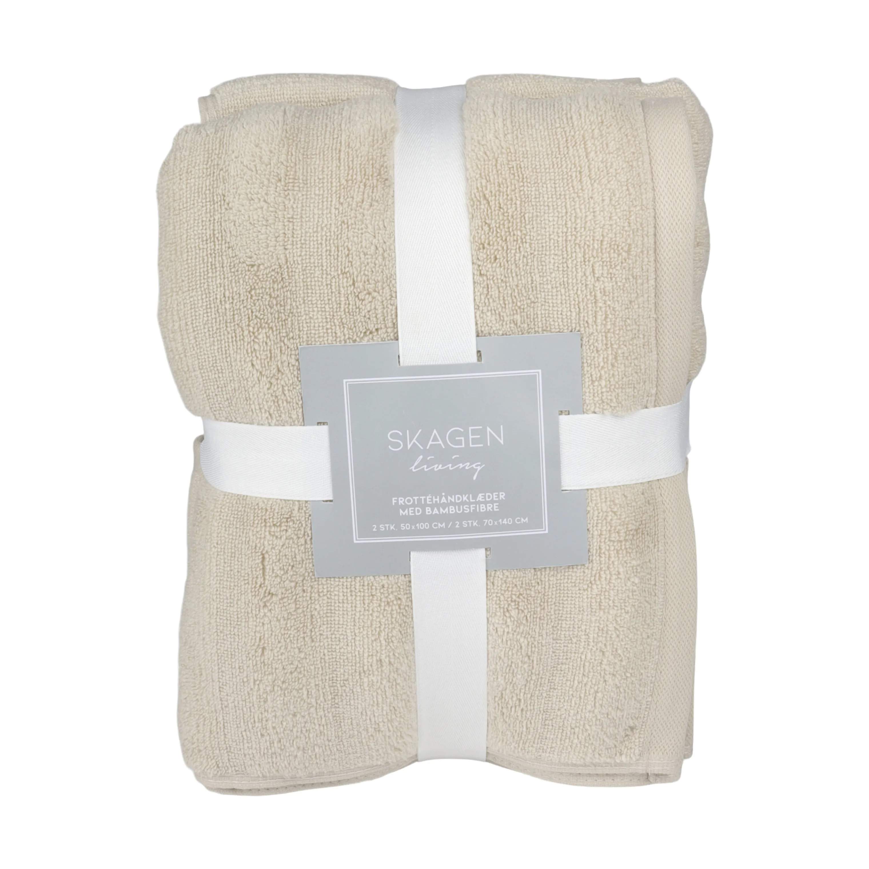 Håndklæde - 4 stk., beige, large