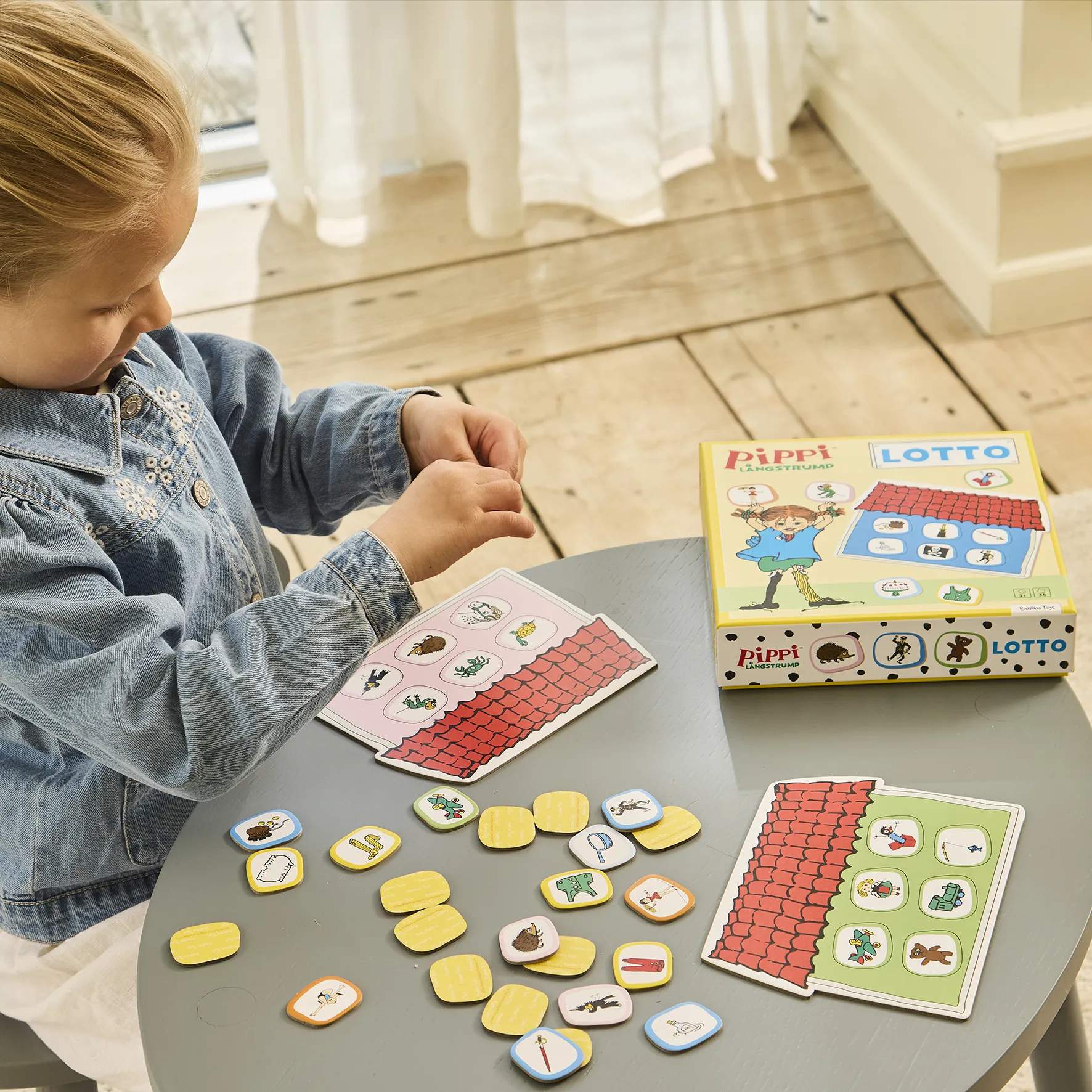 Barbo Toys Spil Pippi Langstrømpe Pippi Langstrømpe Billedlotteri i Multifarvet, 2