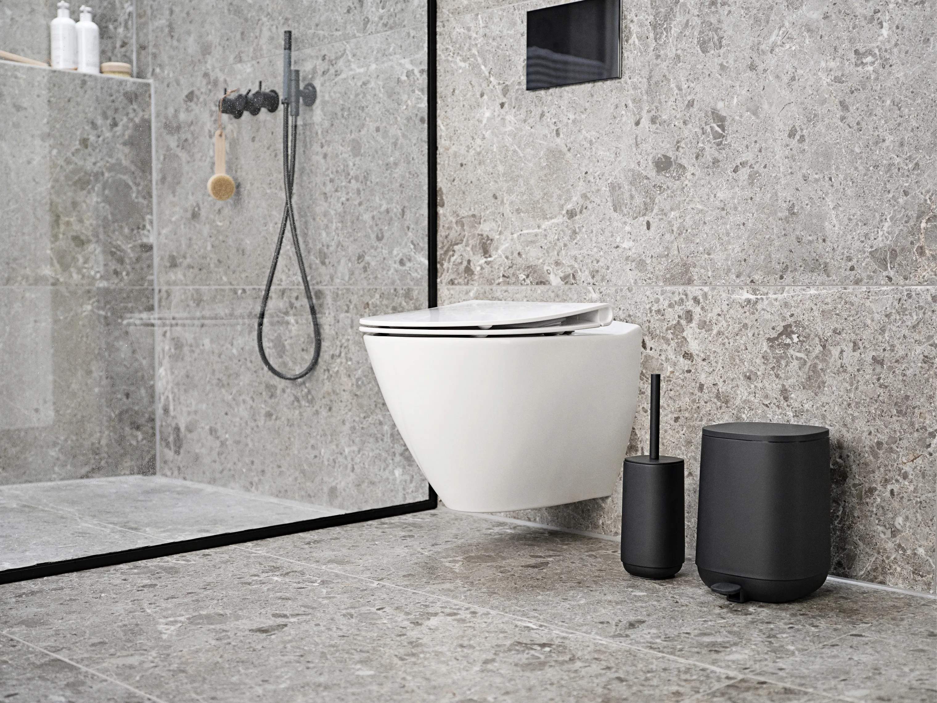 Zone Toiletbørster Time Toiletbørste i Black, 2