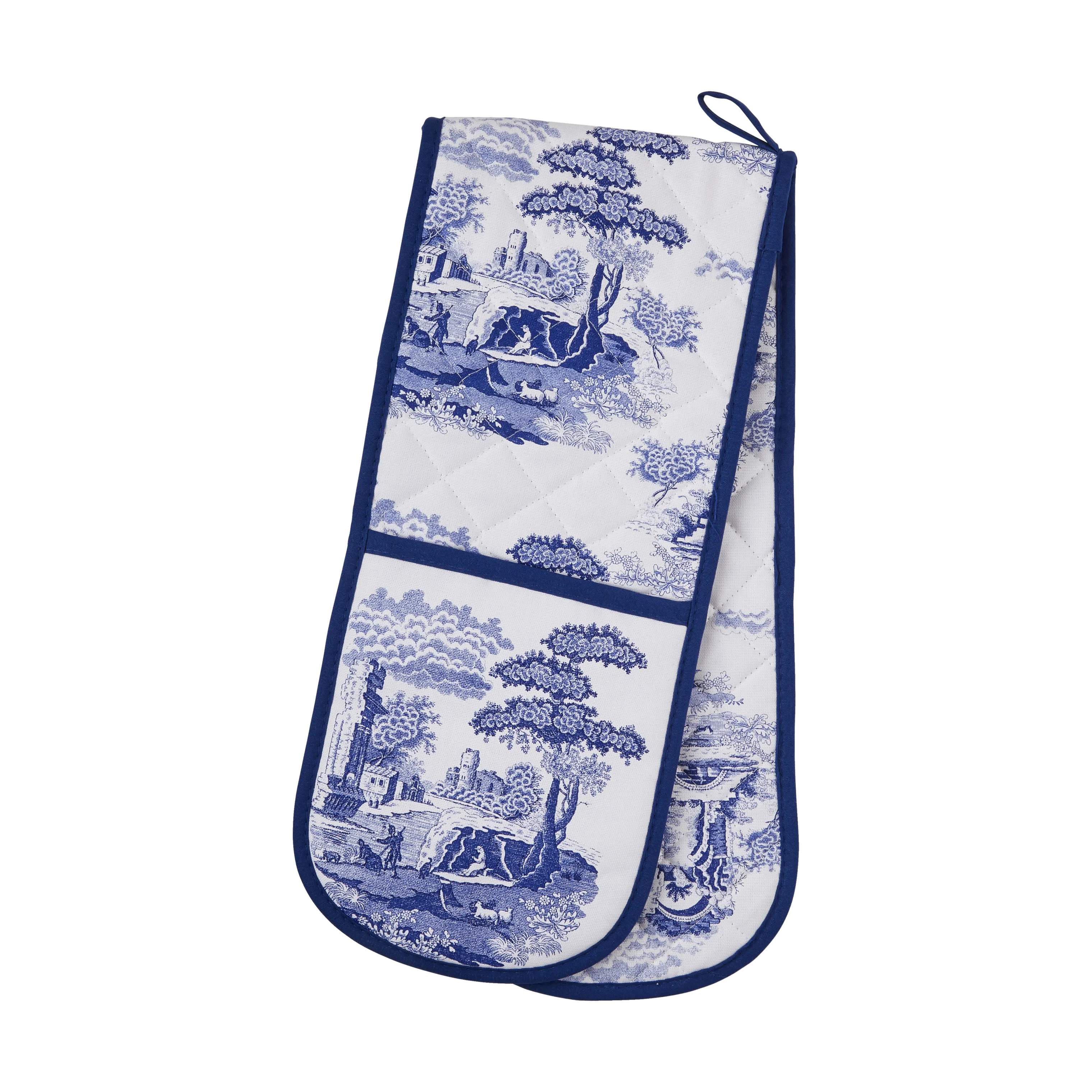 Spode Grillhandsker Blue Italian Grillhandske i Blå/hvid, 1