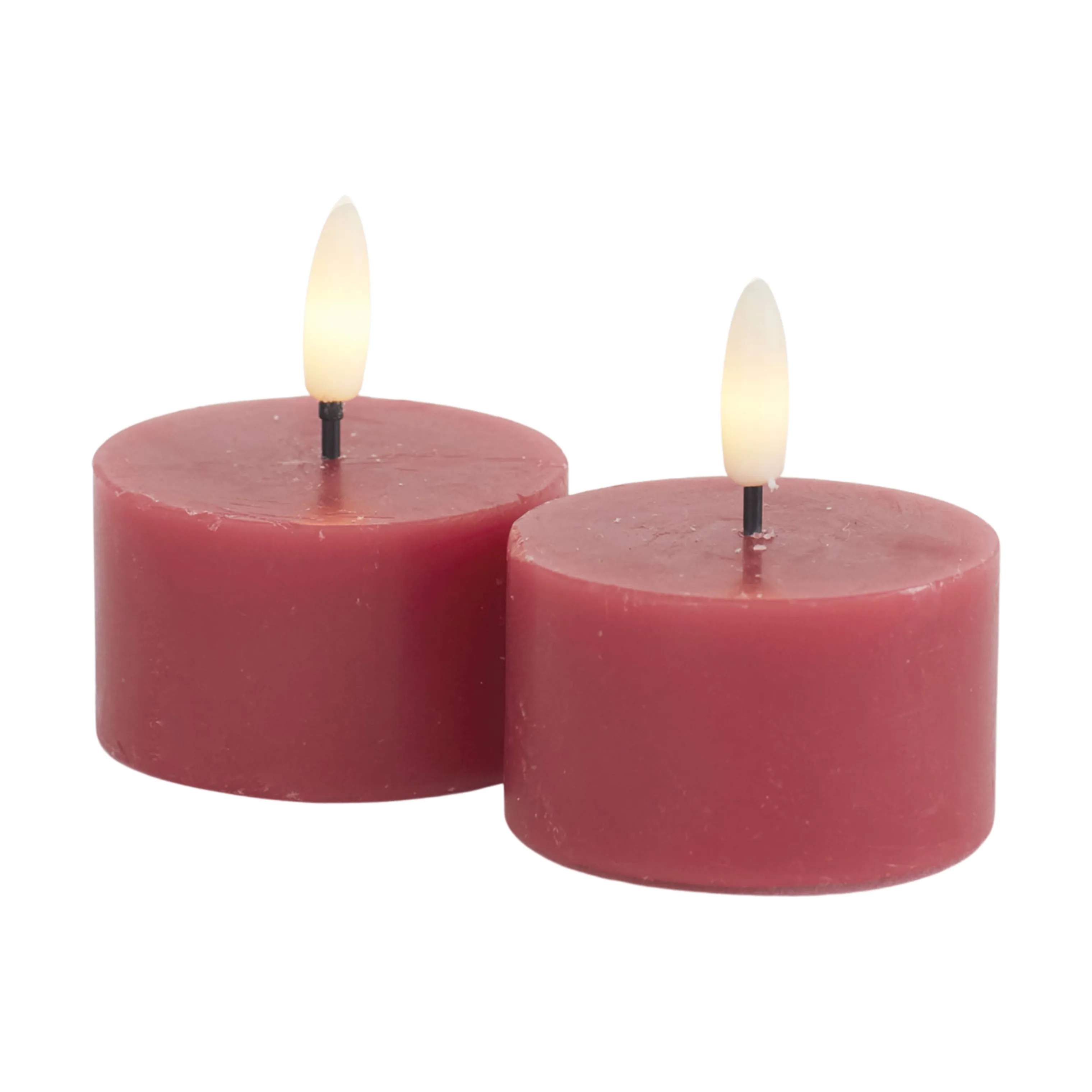 Sirius LED-lys Sille LED Fyrfadslys - 2 stk. i Rose Plum, 3,4 cm, 1