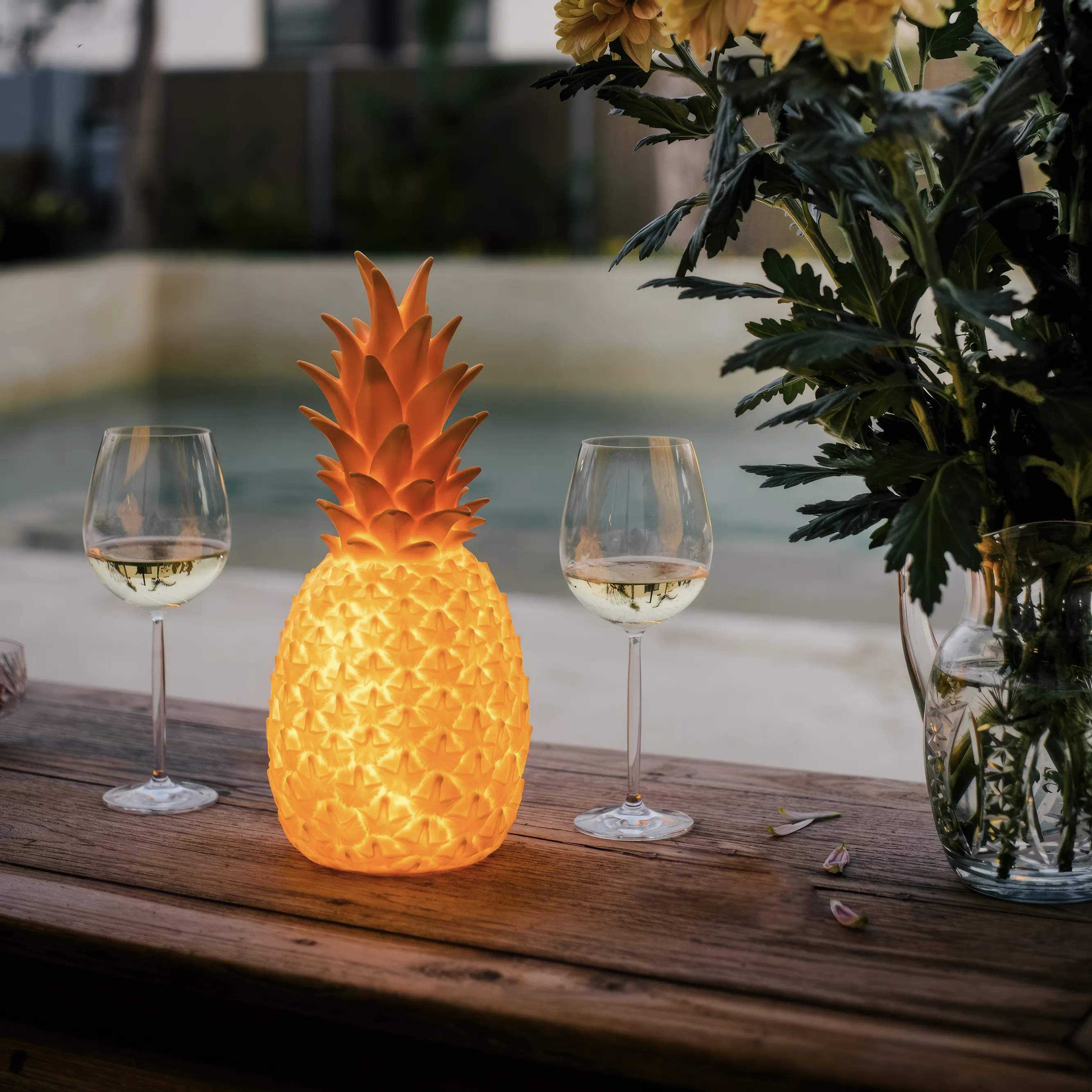 Goodnight Light LED-lamper Piñacolada Lampe - Ananas i Blush, 3