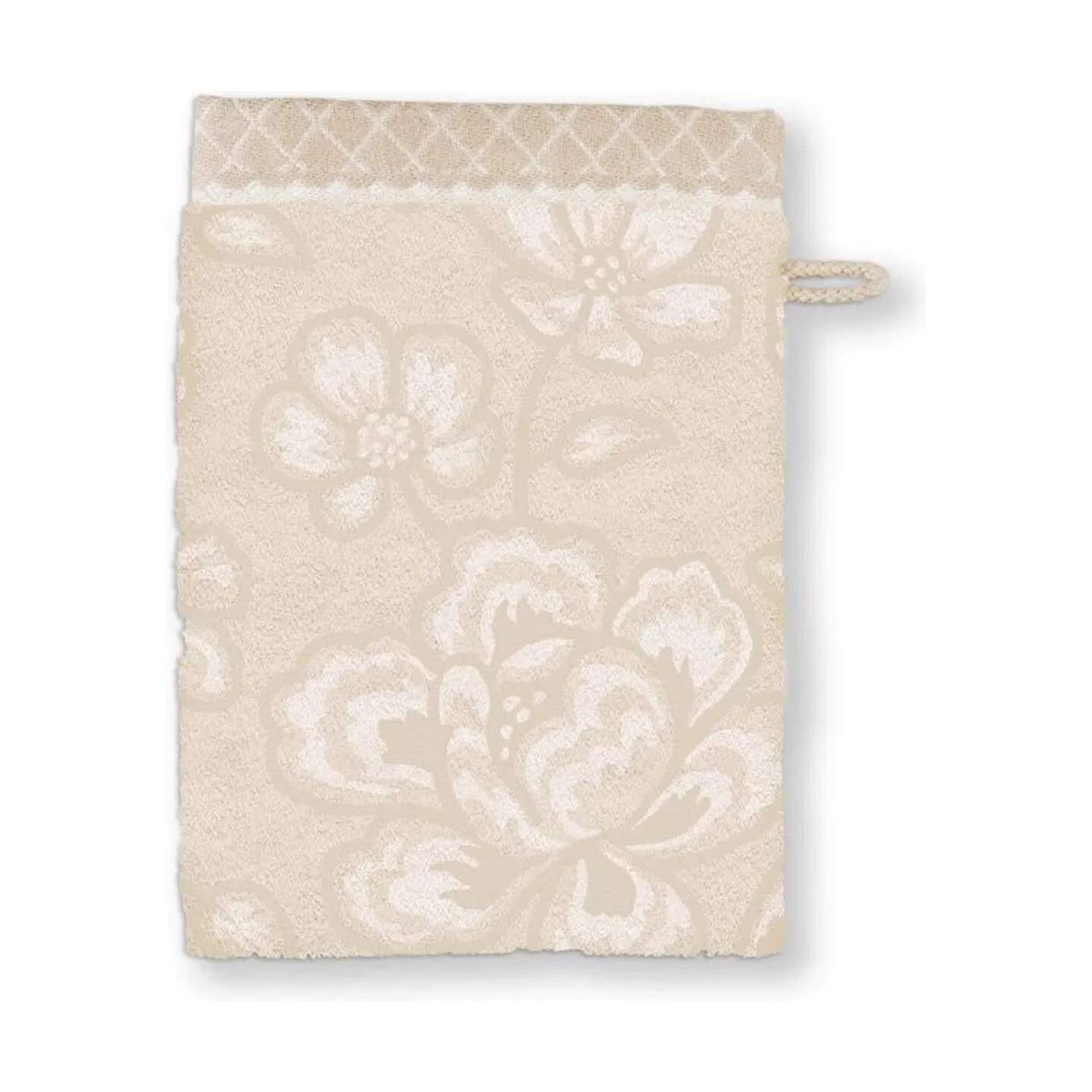 PIP Studio Vaskeklude Jasmin Jacquard Vaskeklud i Sand, 1