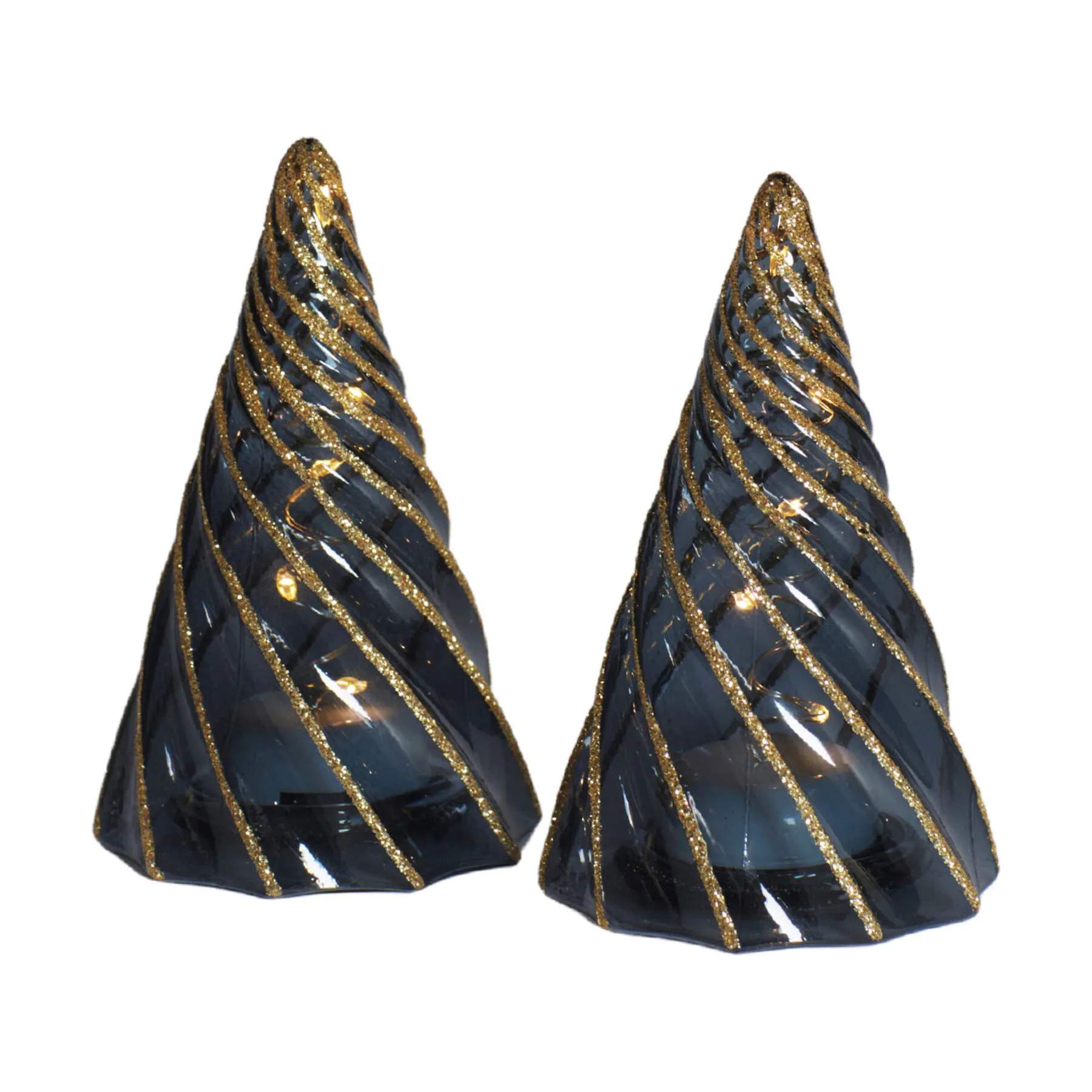 Sirius LED-lys Vilma LED Juletræ - 2 stk. i Guld/sort, 11 cm, 1