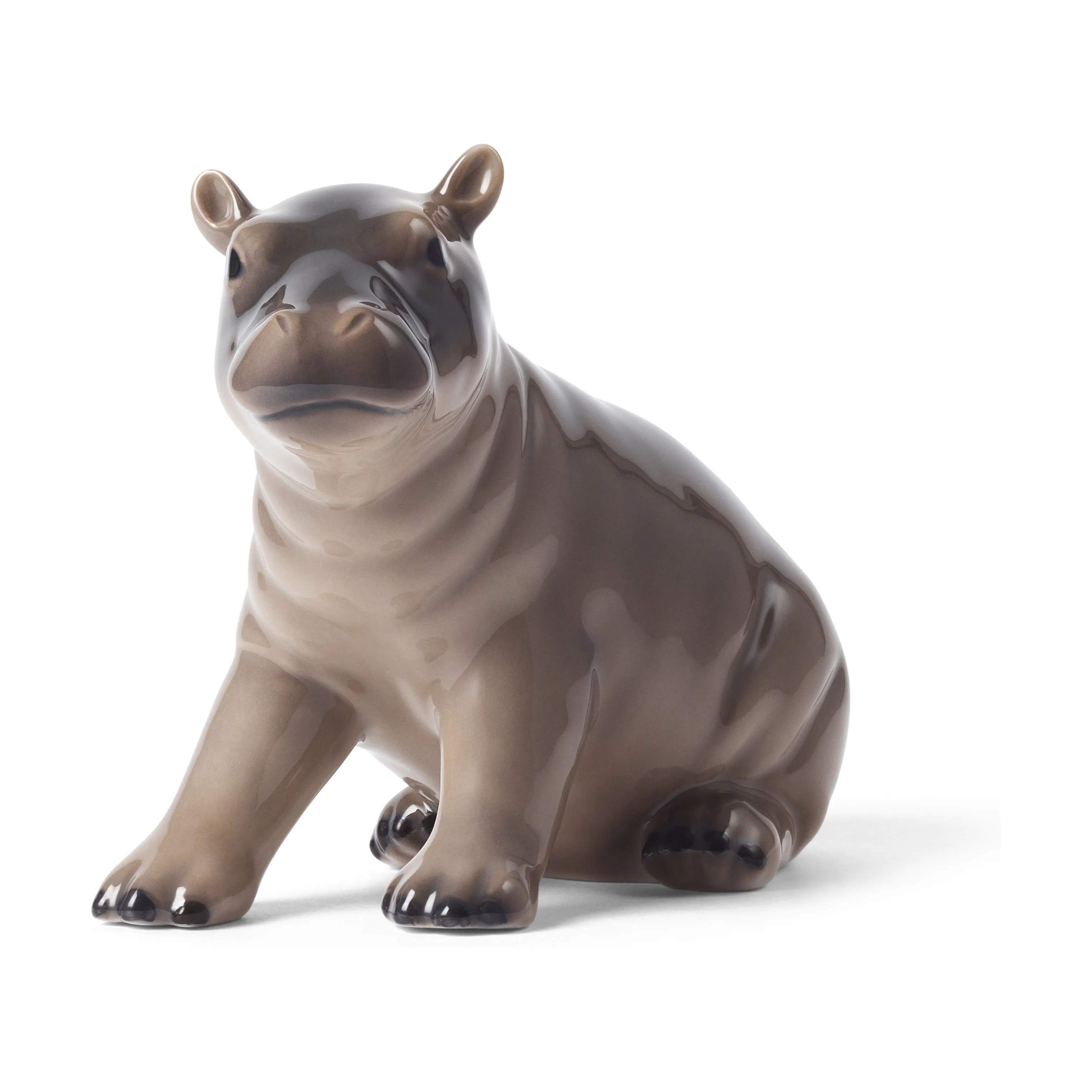 Royal Copenhagen Dyrefigurer Samlerartikler Årsfigur 2026 - Babyflodhest i Grå, 1