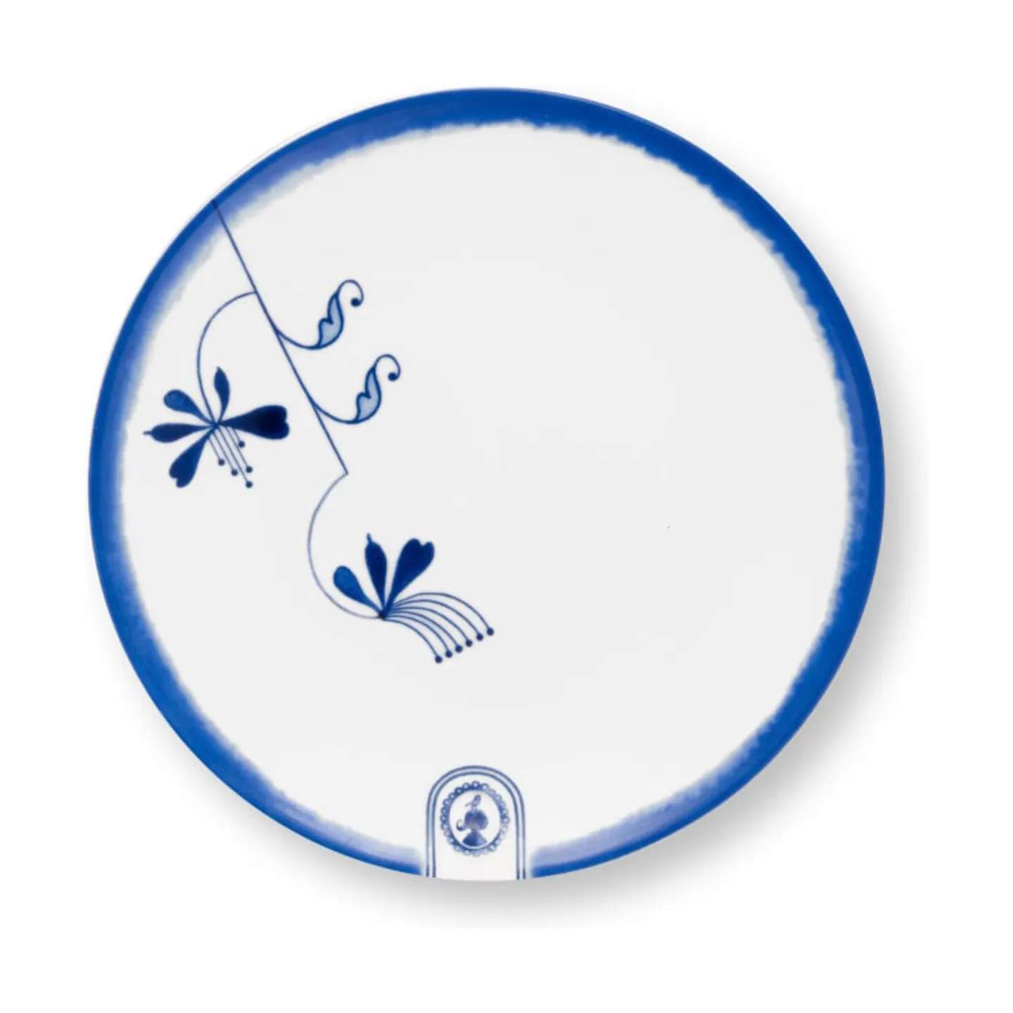 PIP Studio Frokosttallerkener Blue Bird Tallerken i Hvid/blå, 1