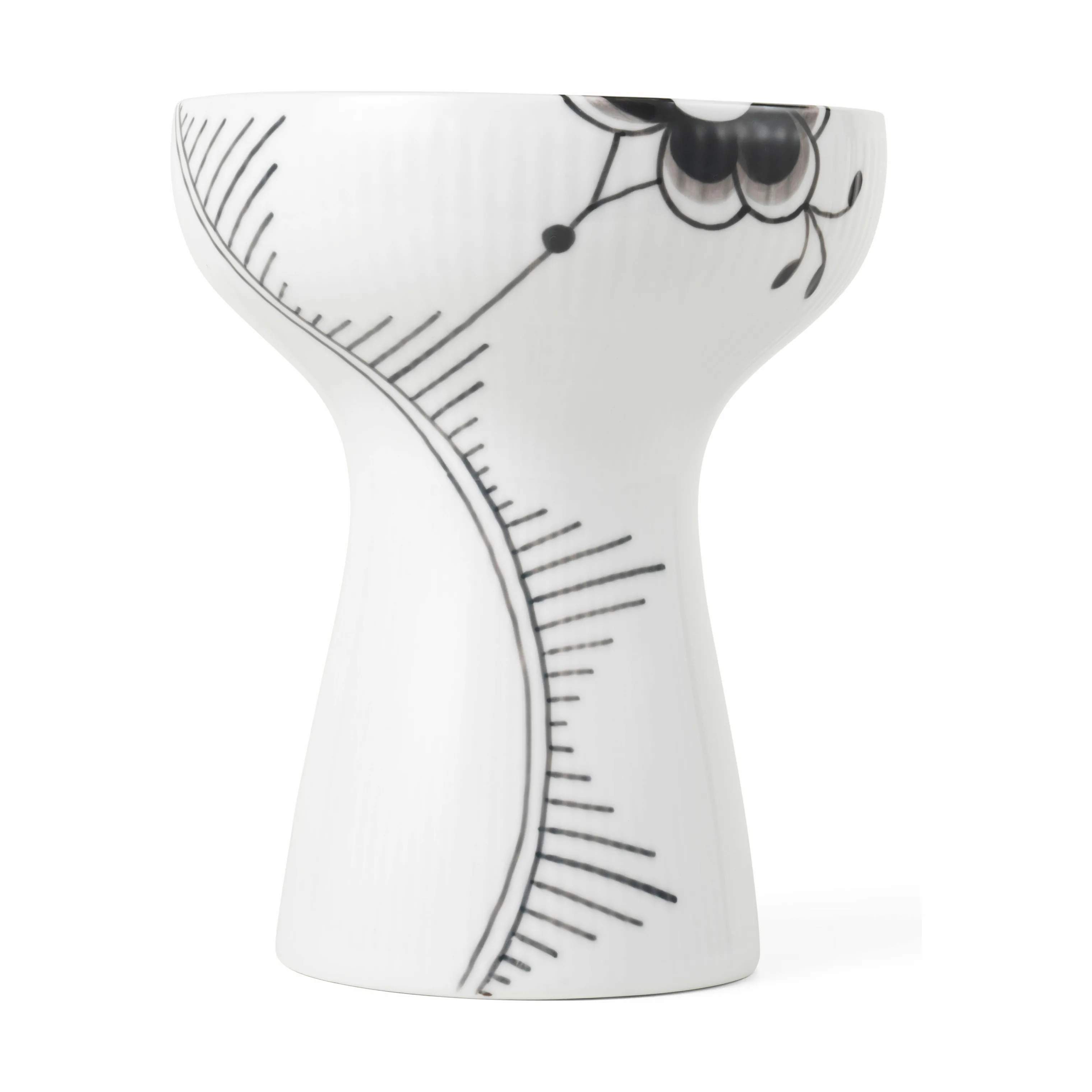 Royal Copenhagen Vaser Sort Mega Riflet Vase i 19 cm, 1