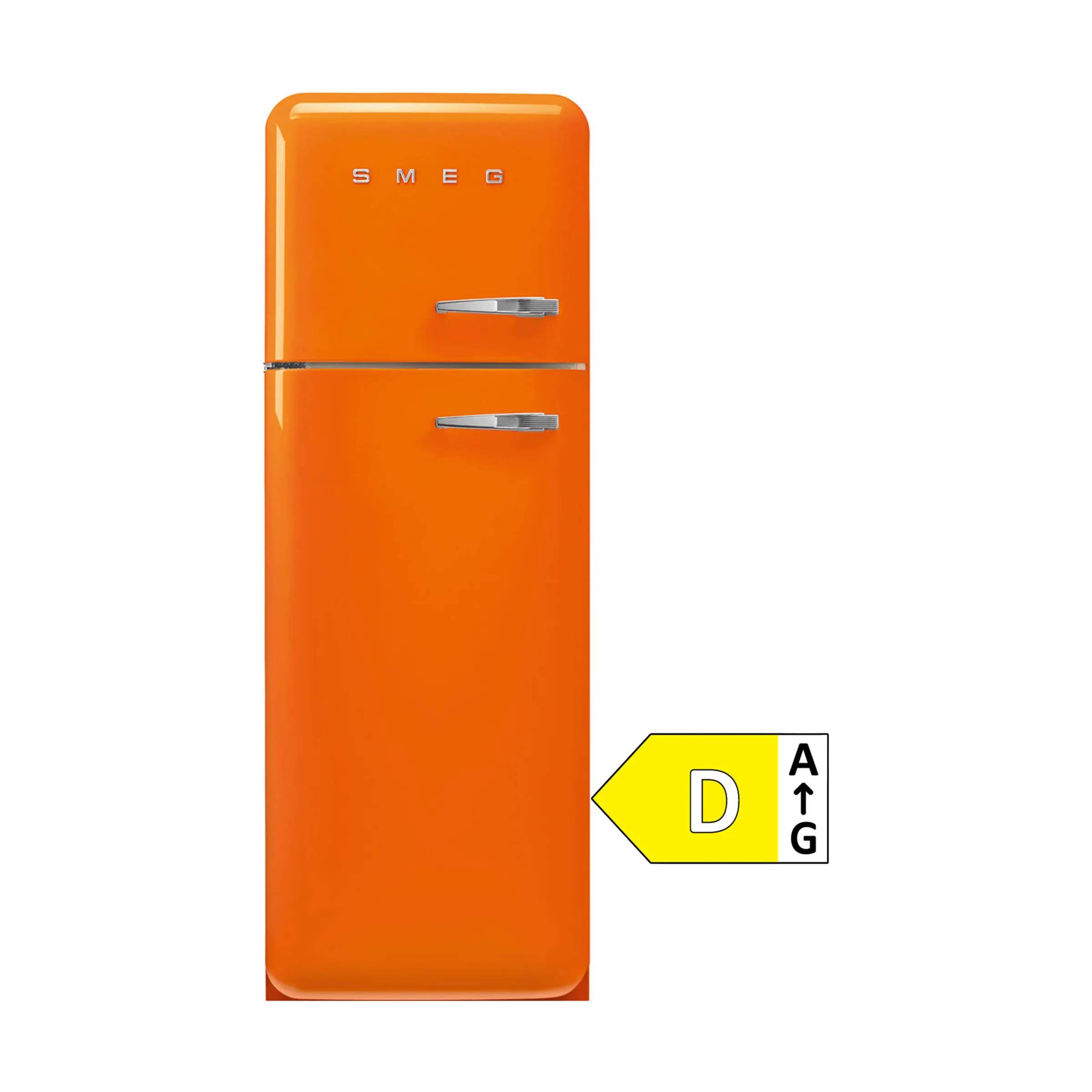 Smeg Køleskabe 50's Style Kølefryseskab i Orange, 1