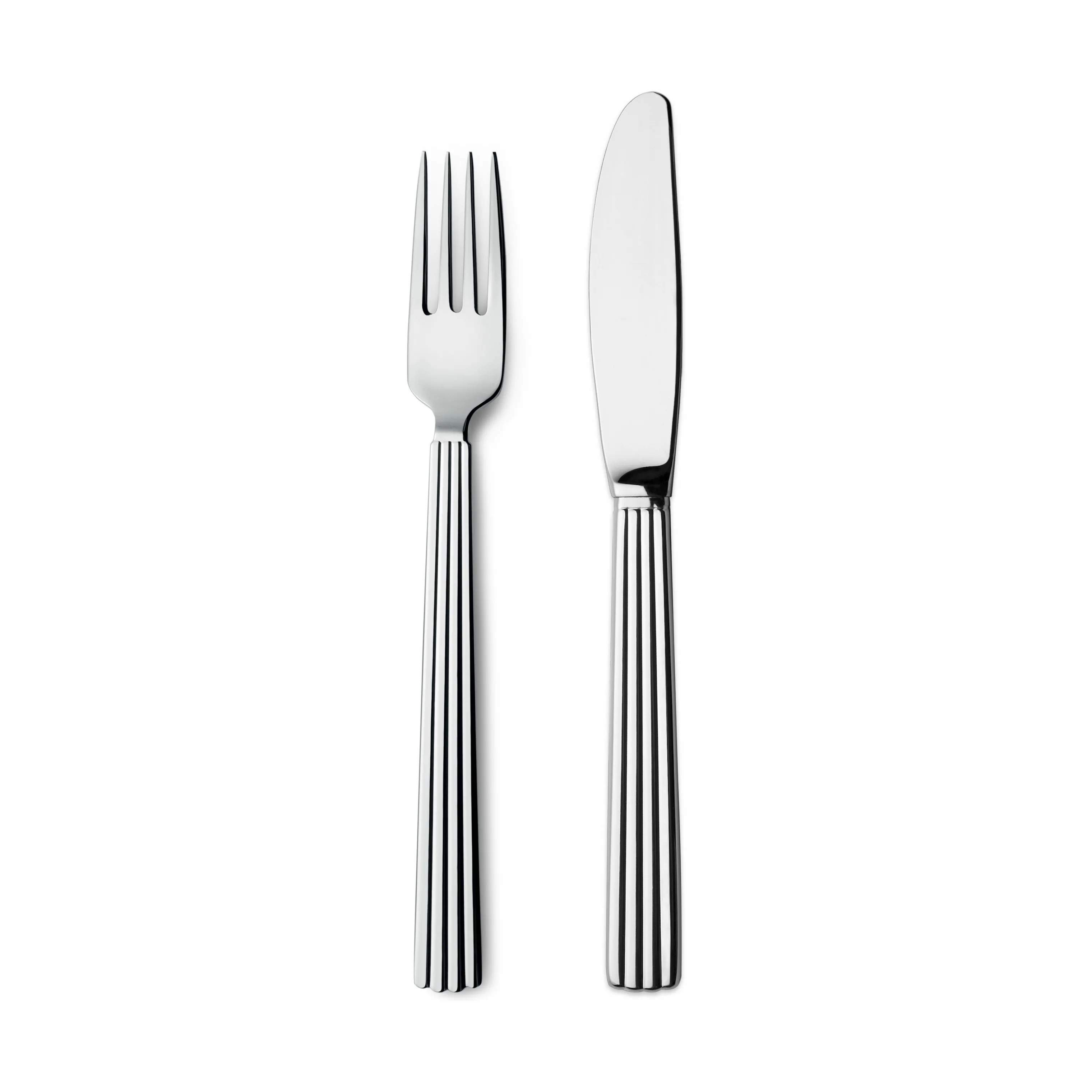 Georg Jensen - Bernadotte Bestiksæt Forret/Dessert - 8 dele - 4 kuverter - Rustfrit stål - |