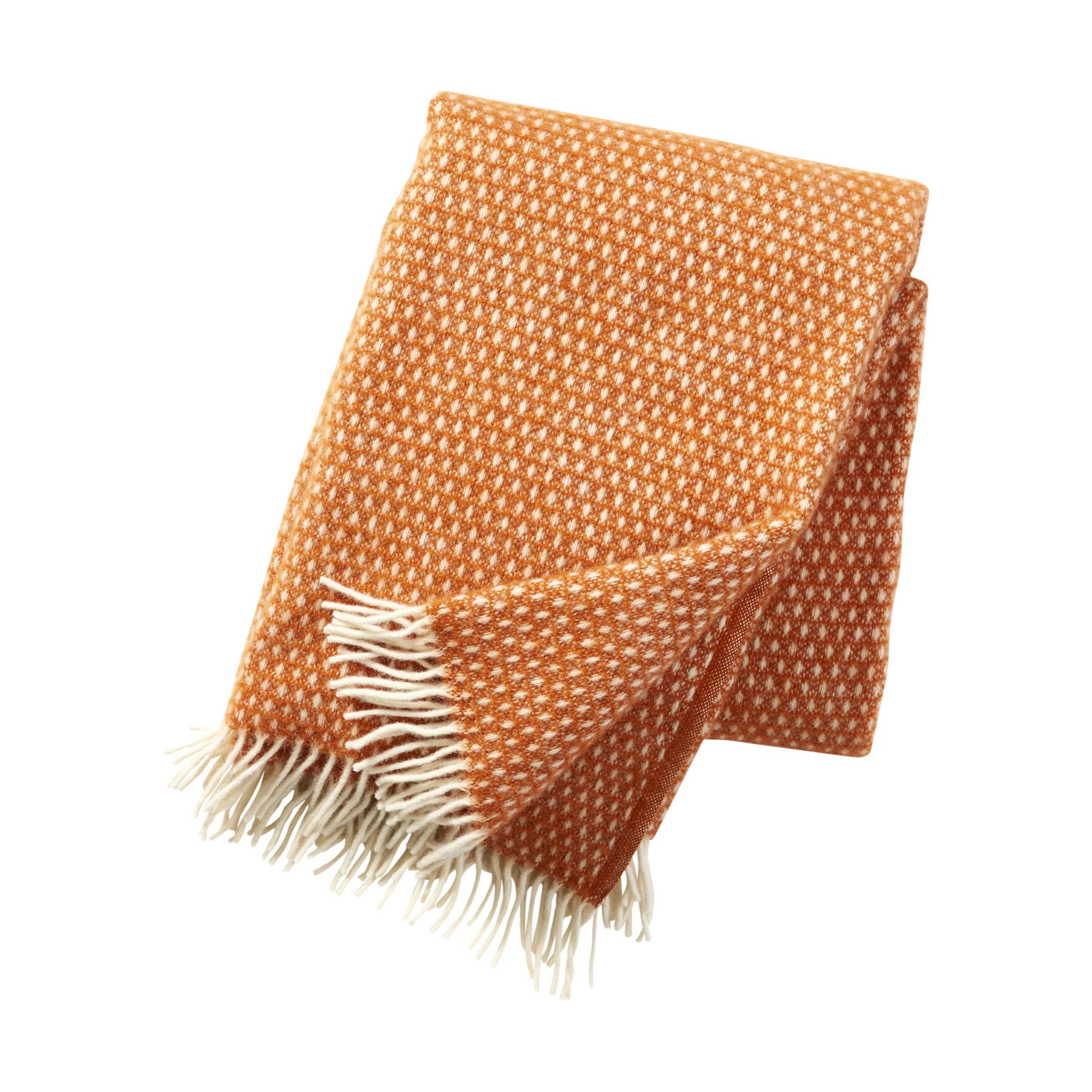 Knut Plaid, orange, large