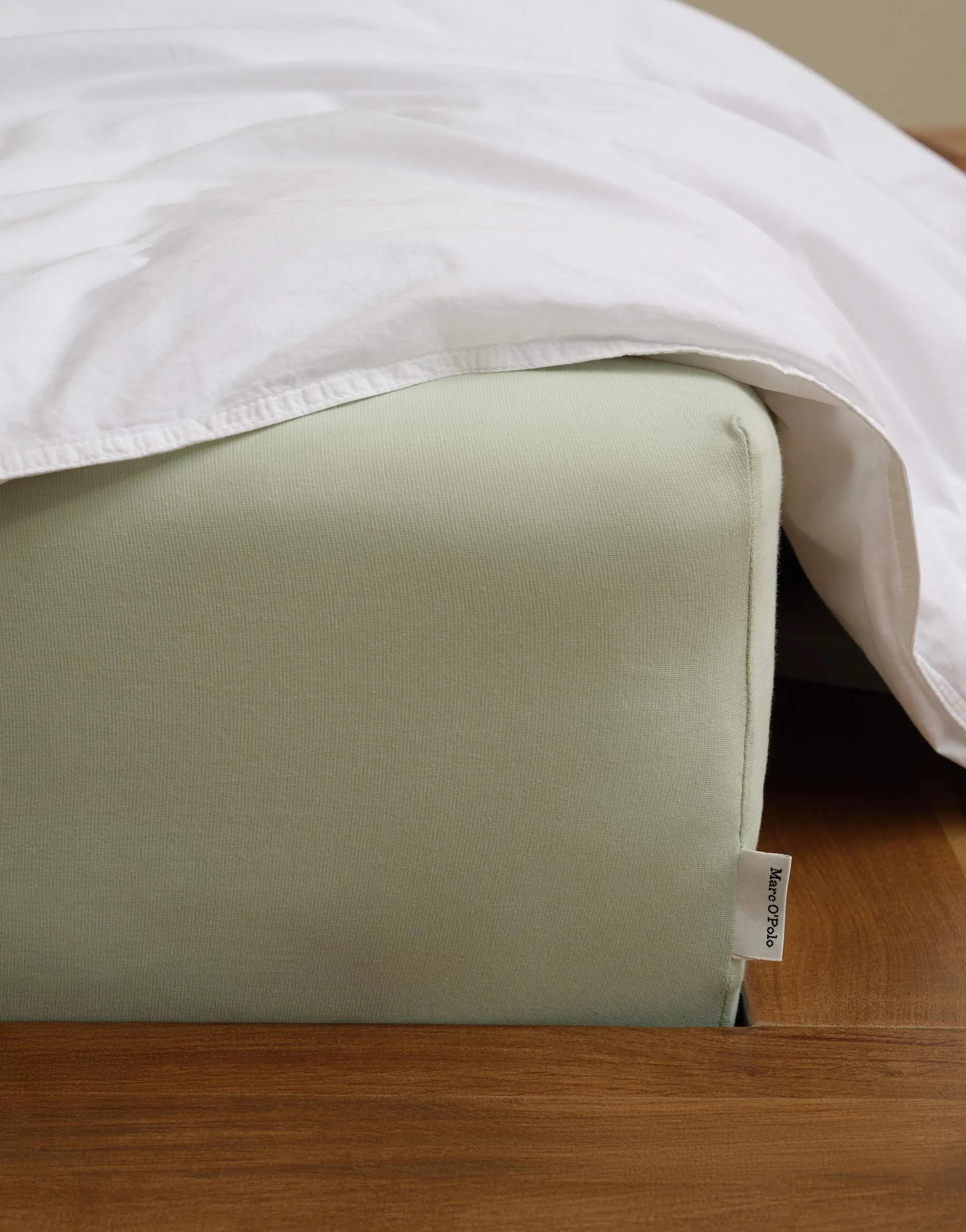 Marc O'Polo Lagner Premium Organic Jersey Boxlagen i Calm sage, 180/200 x 200/220 cm, 2