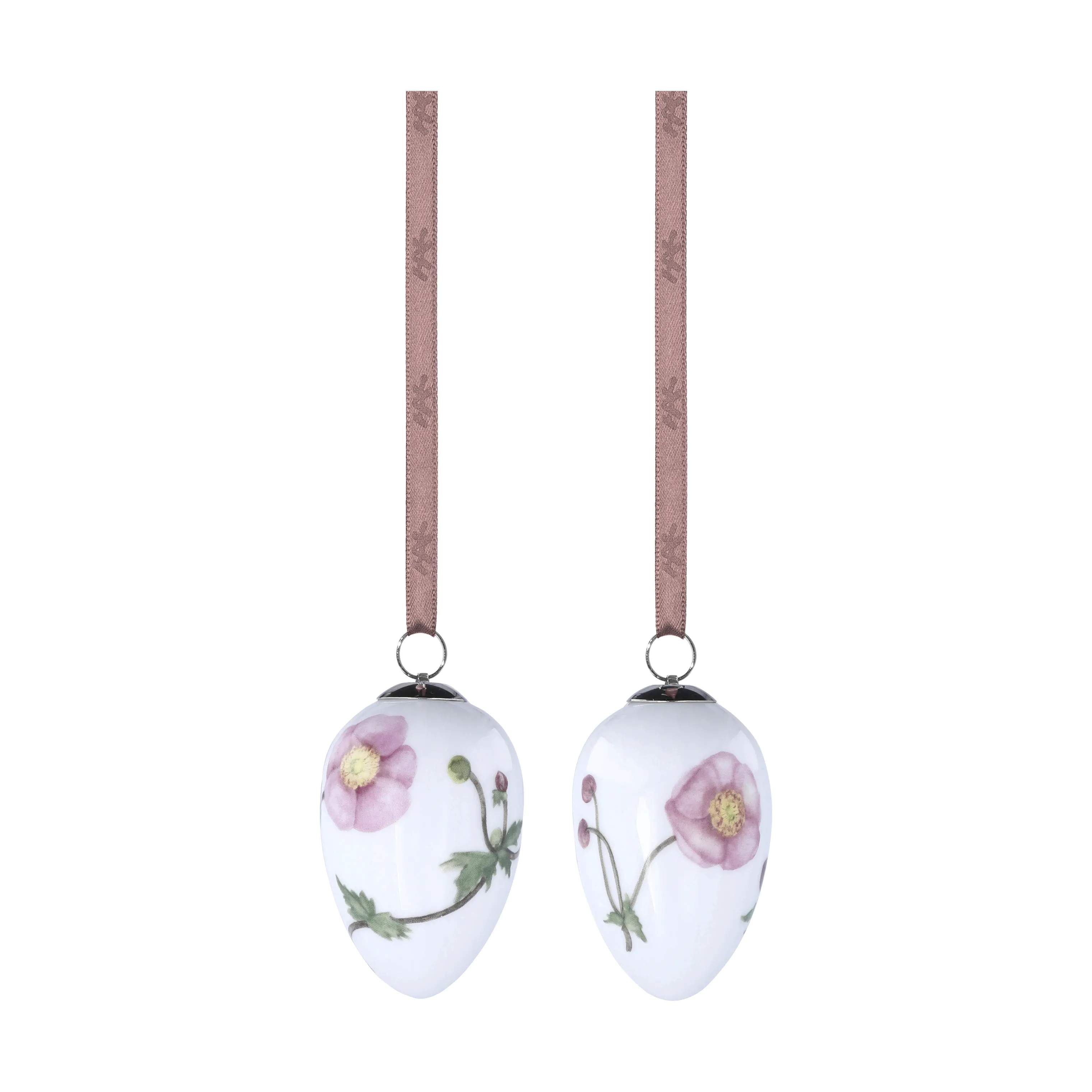 Kähler Påskeæg og ophæng Hammershøi Easter Påskeophæng 2026 - 2 stk. i Hvid, 1