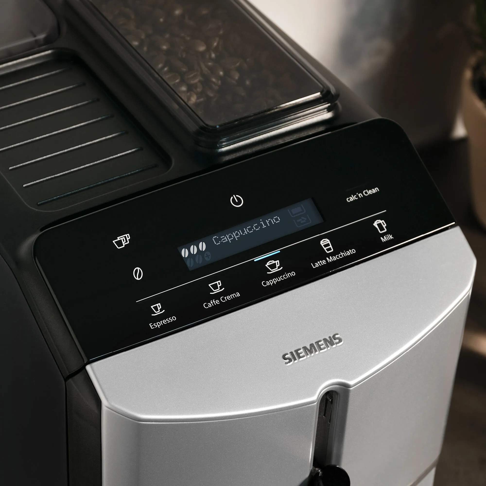 Siemens Espressomaskiner EQ300 Espressomaskine TF303E01 i Sølv, 2